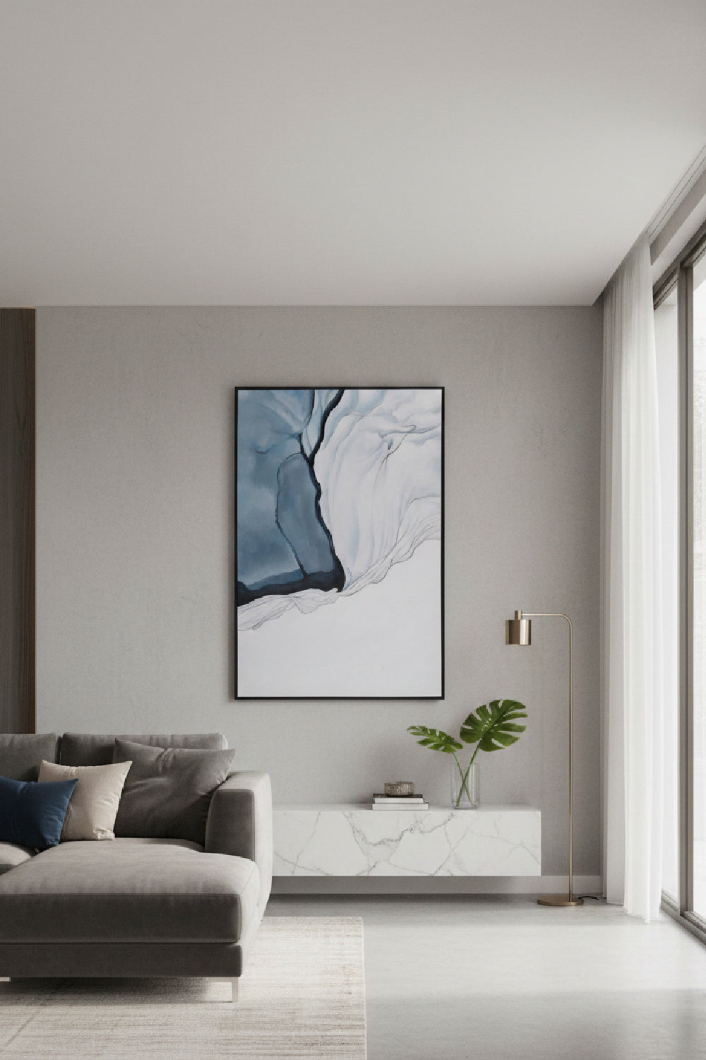 Urban Abstract Wall Art by Splendido Glacial Rock Art Print, alternate view 2