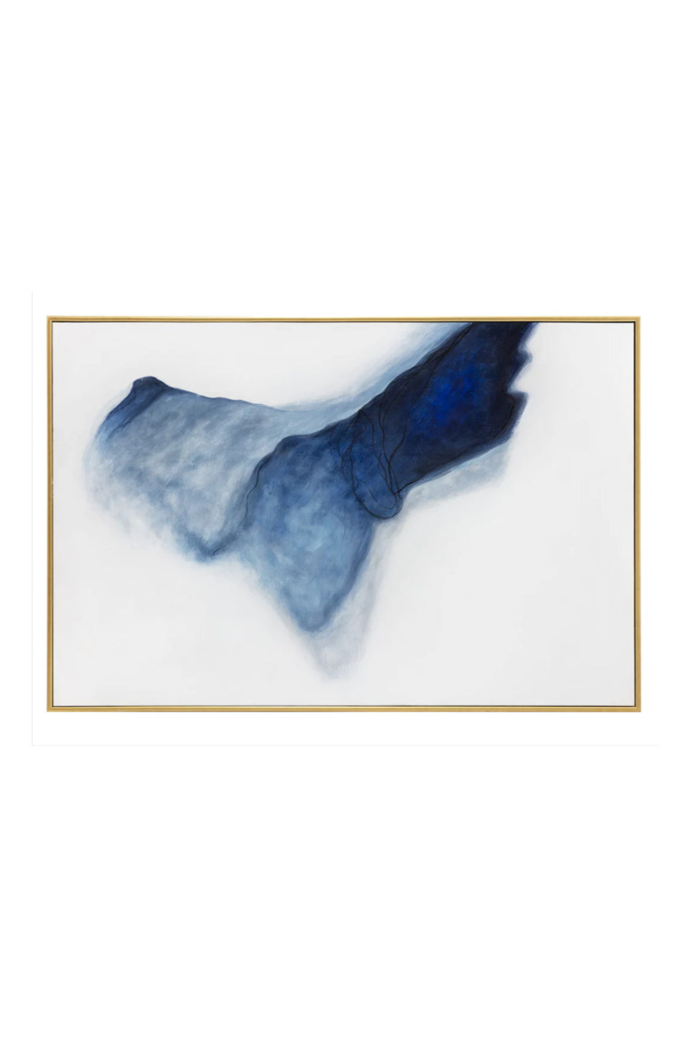 Blue Ombre Abstract Art by Splendido Cool Embrace Art Print
