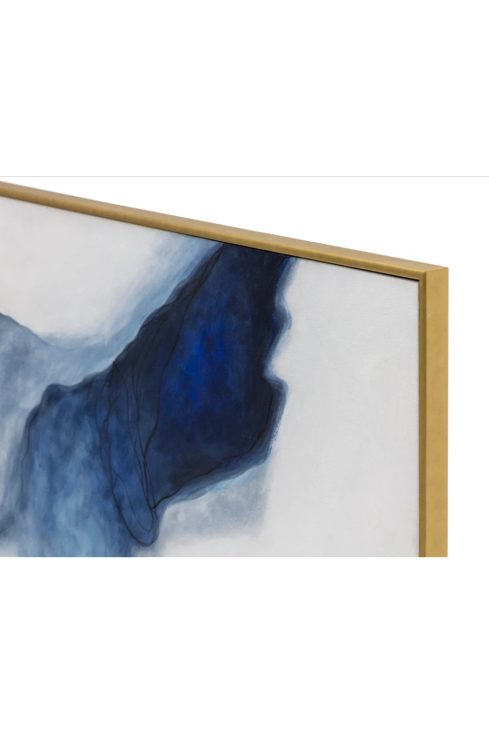 Blue Ombre Abstract Art by Splendido Cool Embrace Art Print, alternate view 4
