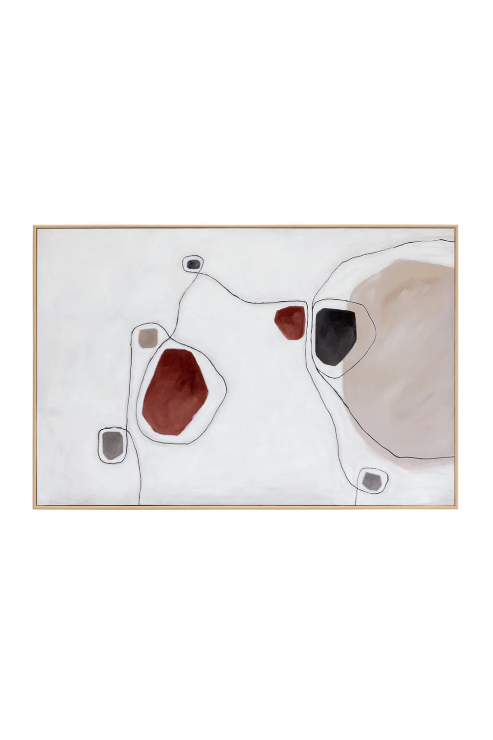 Flowing Lines Abstract Art by Splendido Connectivity Art Print