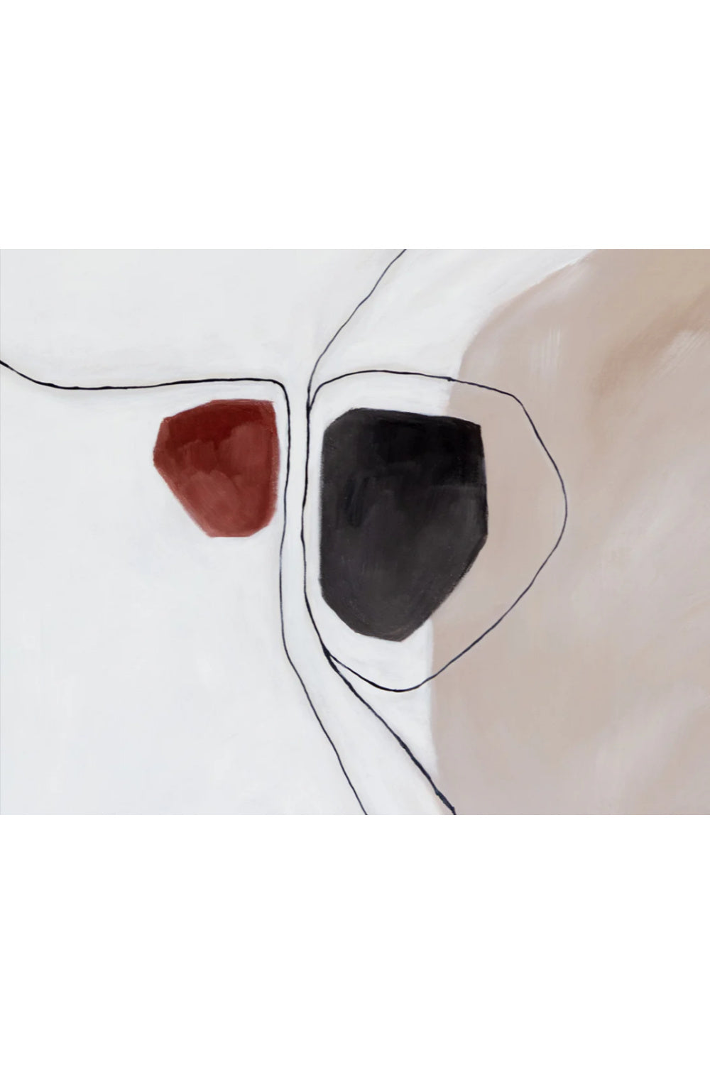 Flowing Lines Abstract Art by Splendido Connectivity Art Print, alternate view 4