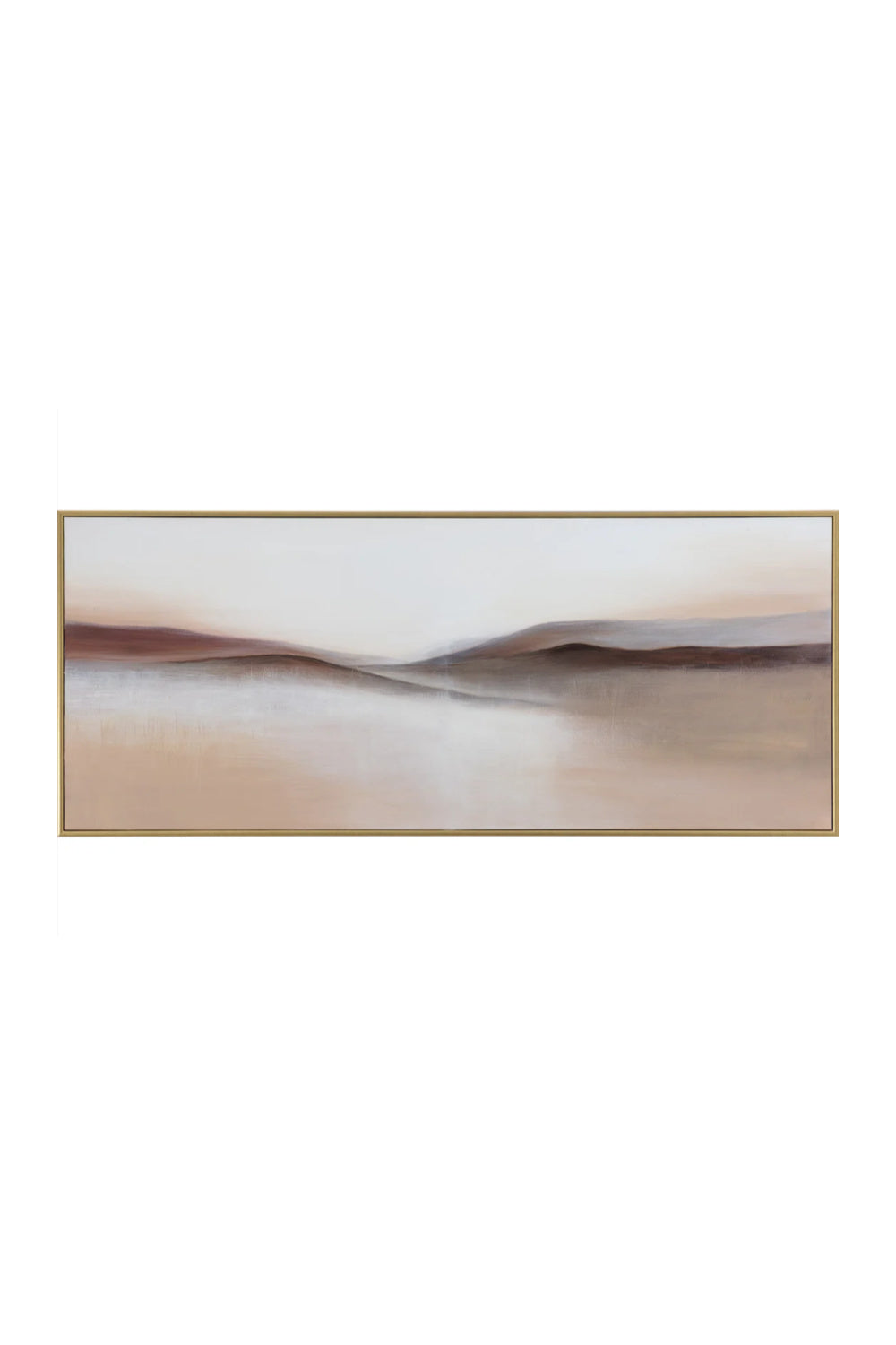 Brown Minimalist Landscape Art by Splendido Desert Sands Art Print