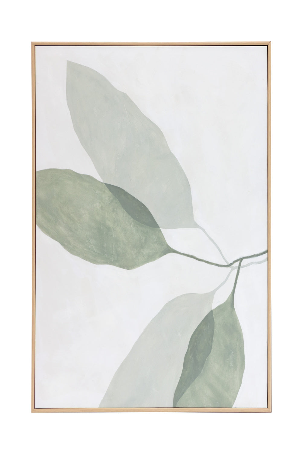 Green Leaves Painting Set (2) by Splendido Calm Reflection Art Print, alternate view 3