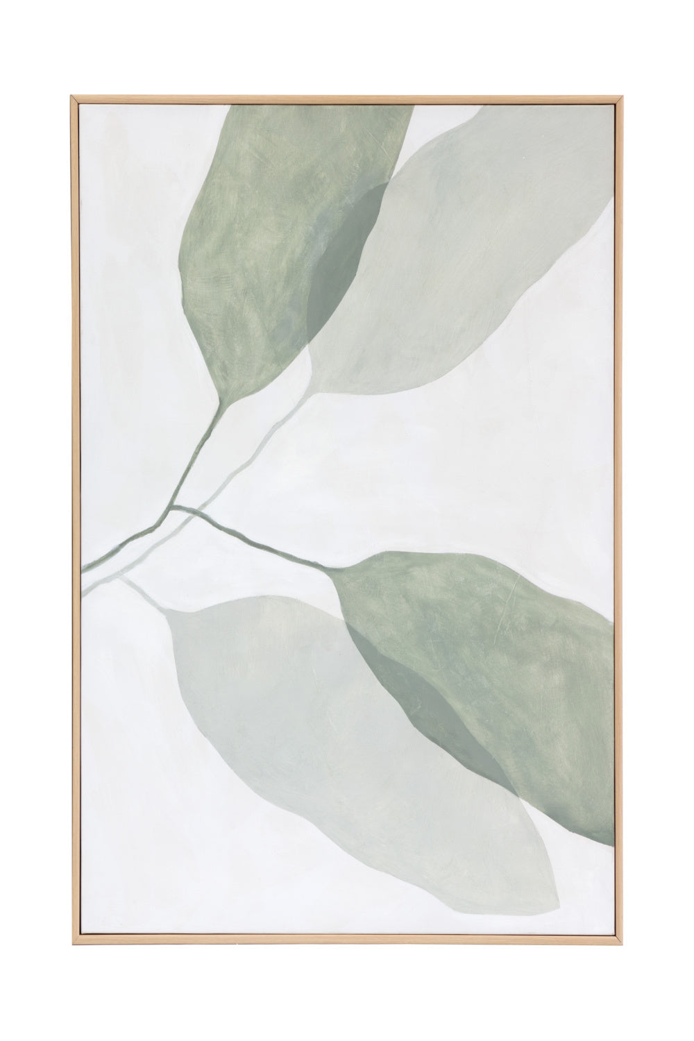 Green Leaves Painting Set (2) by Splendido Calm Reflection Art Print, alternate view 4