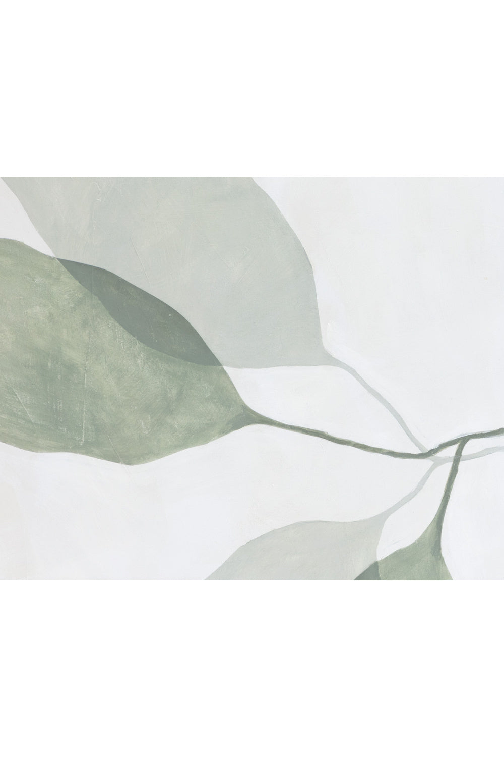 Green Leaves Painting Set (2) by Splendido Calm Reflection Art Print, alternate view 5