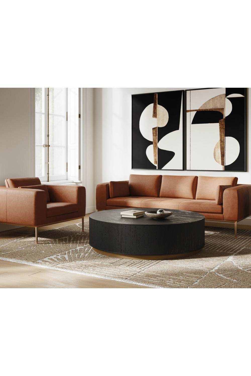 Black Abstract Modern Art Set (2) by Splendido Good Neighbours Art Print, alternate view 8
