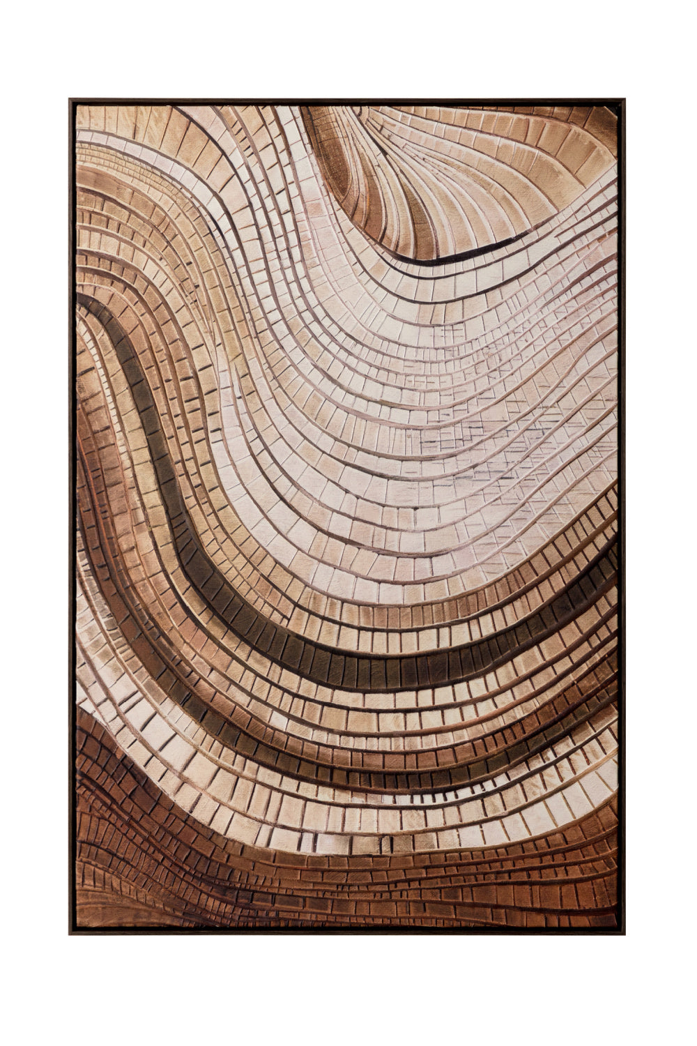 Brown Mosaic Wall Art by Splendido Turning Point Art Print, alternate view 7