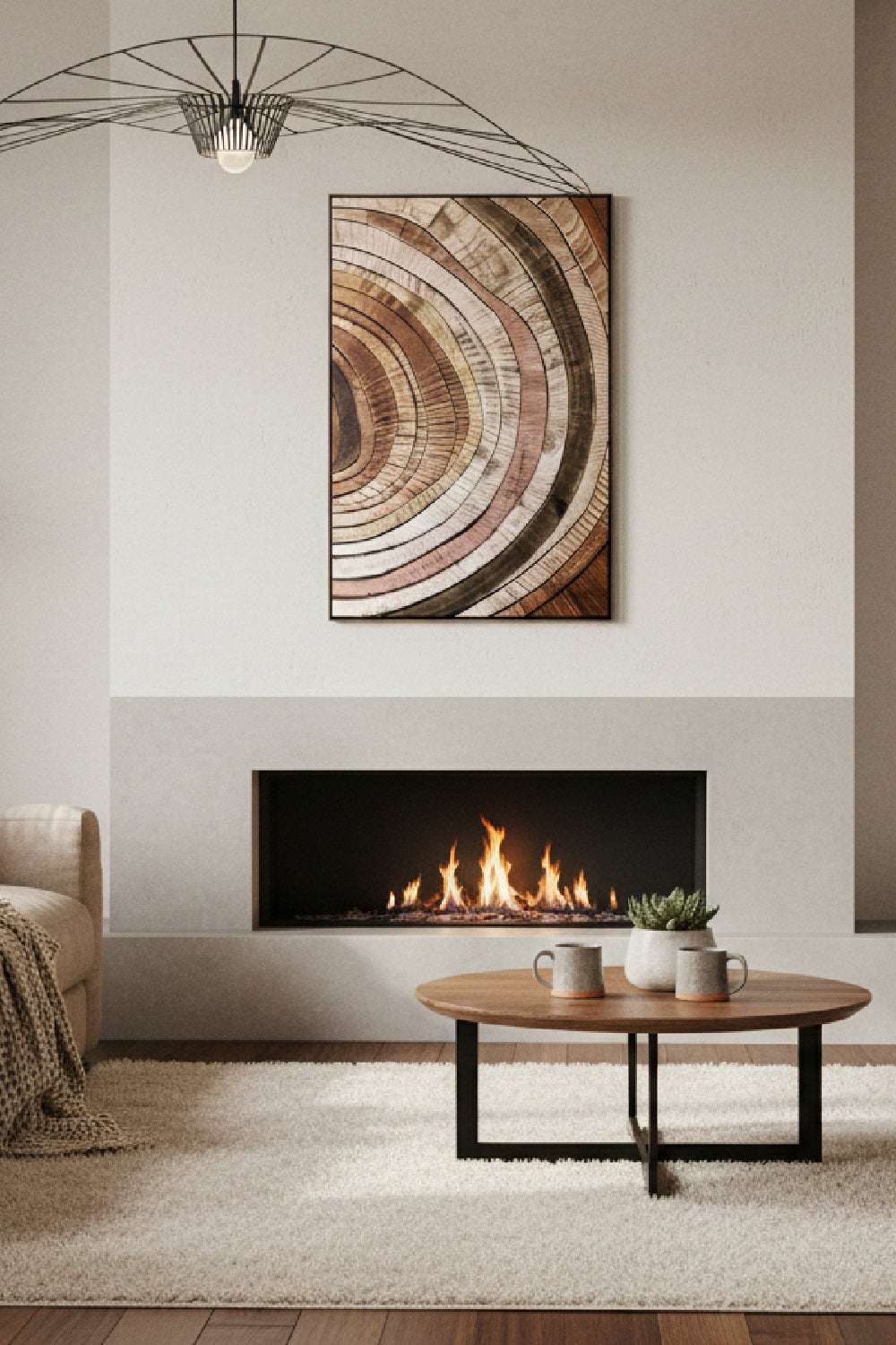 Brown Mosaic Wall Art by Splendido Turning Point Art Print, alternate view 13