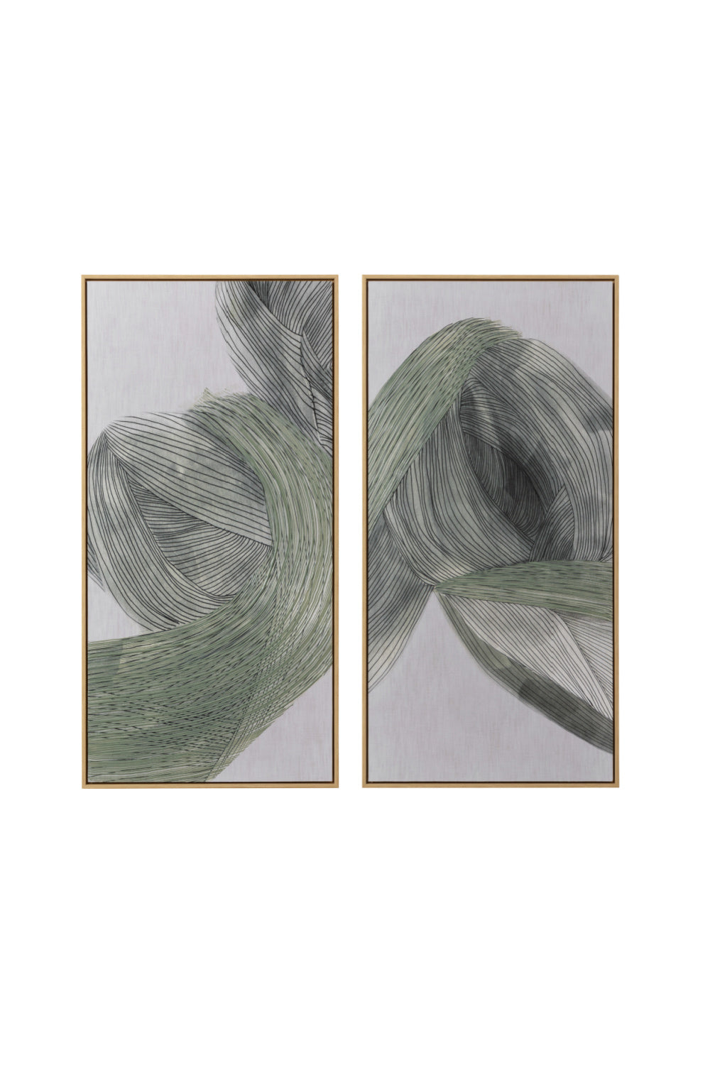 Minimalist Linear Abstract Wall Art Set (2) by Splendido Bloom and Flow Art Print