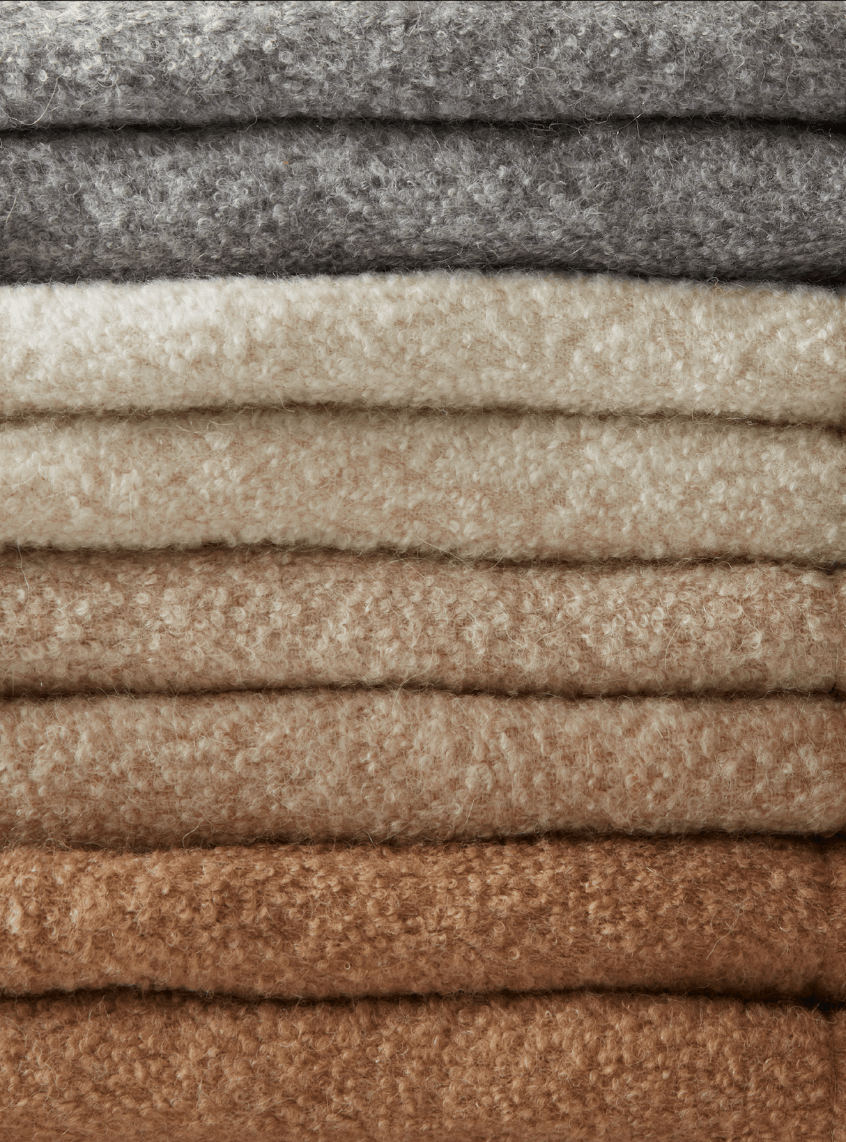Fringe Bouclé Throw Chrome