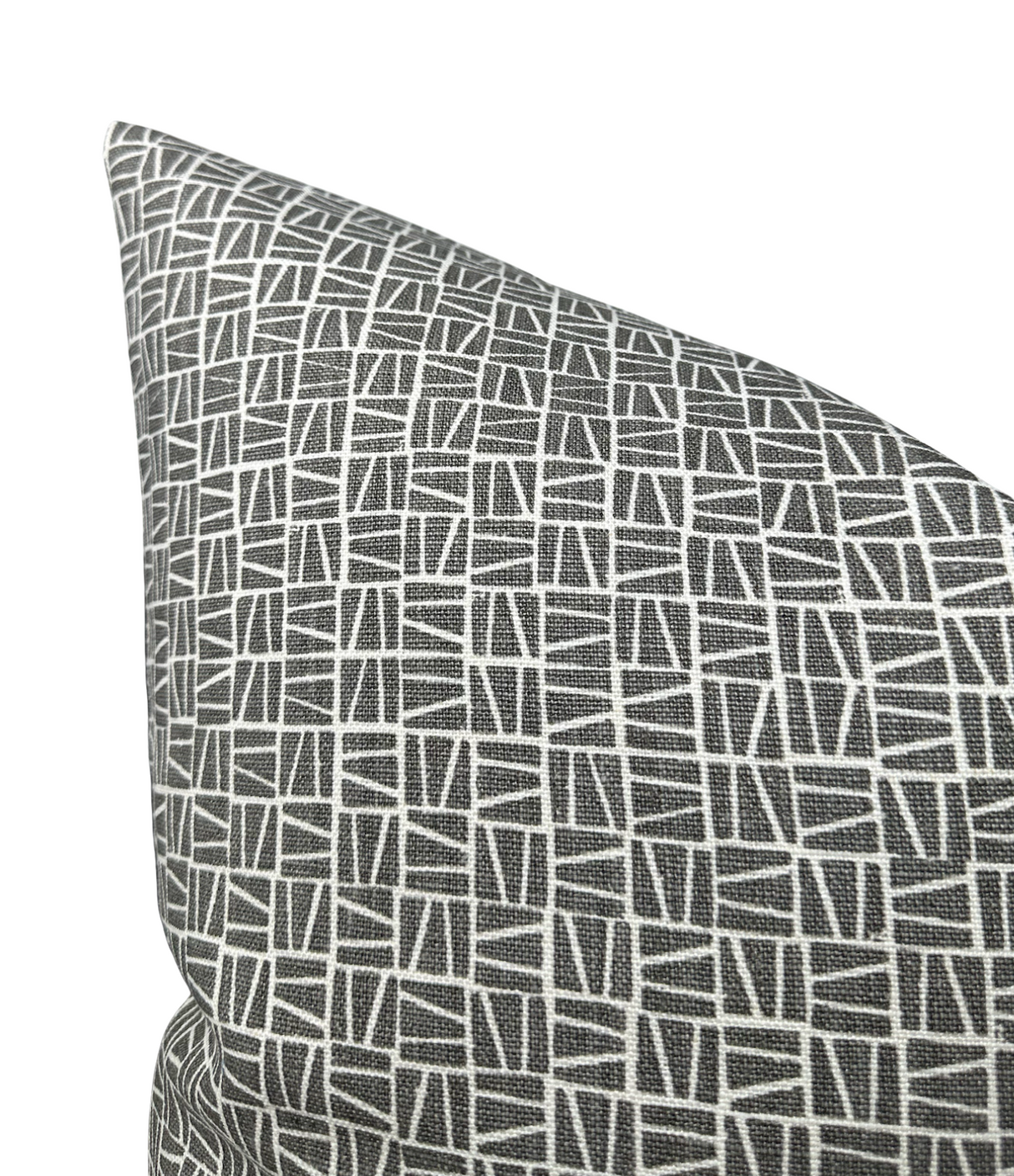 Camber Pillow Cover in Charcoal, Lindsay Alker Textiles