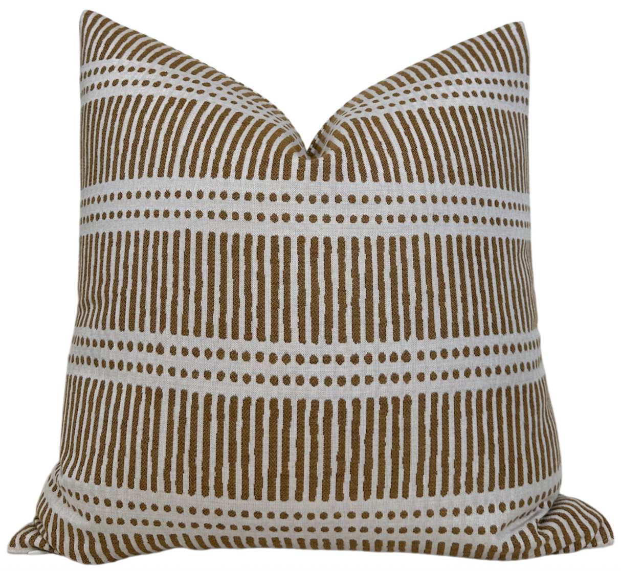 Dash Dot Pillow Cover in Rattan, Walter G Pillows, Decorative Throw Pillows