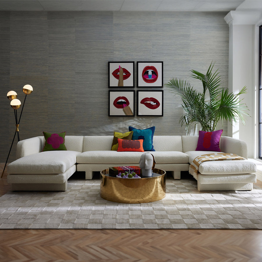 Hand-Beaded Lips Wall Art | Jonathan Adler Lipstick | Oroa.com