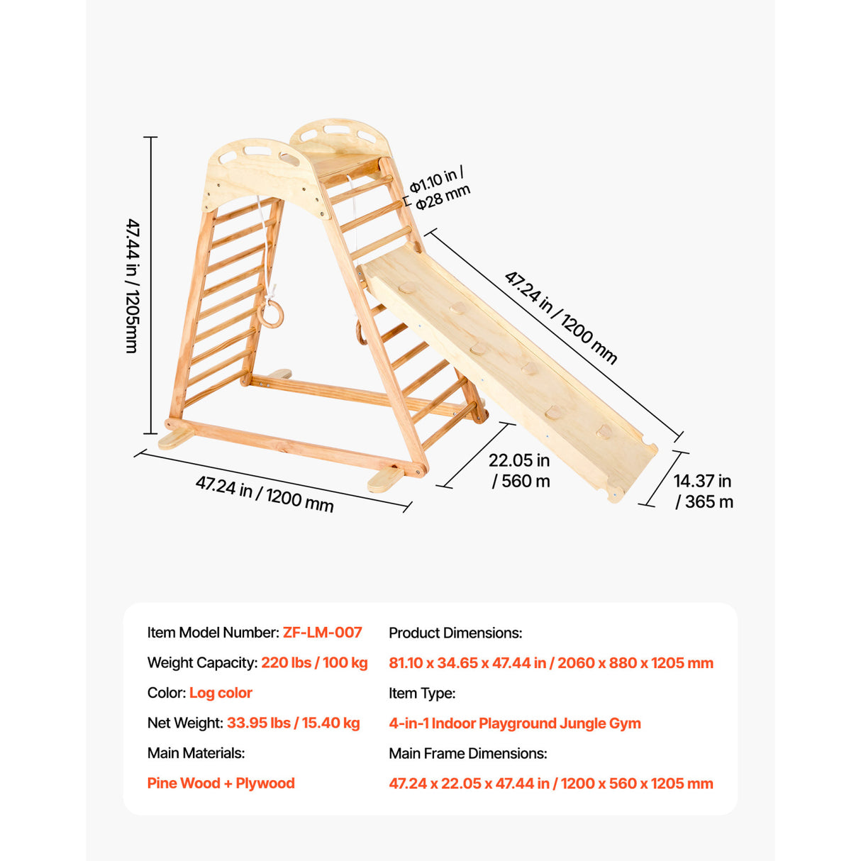 Indoor Playground Jungle Gym | OROA Kids