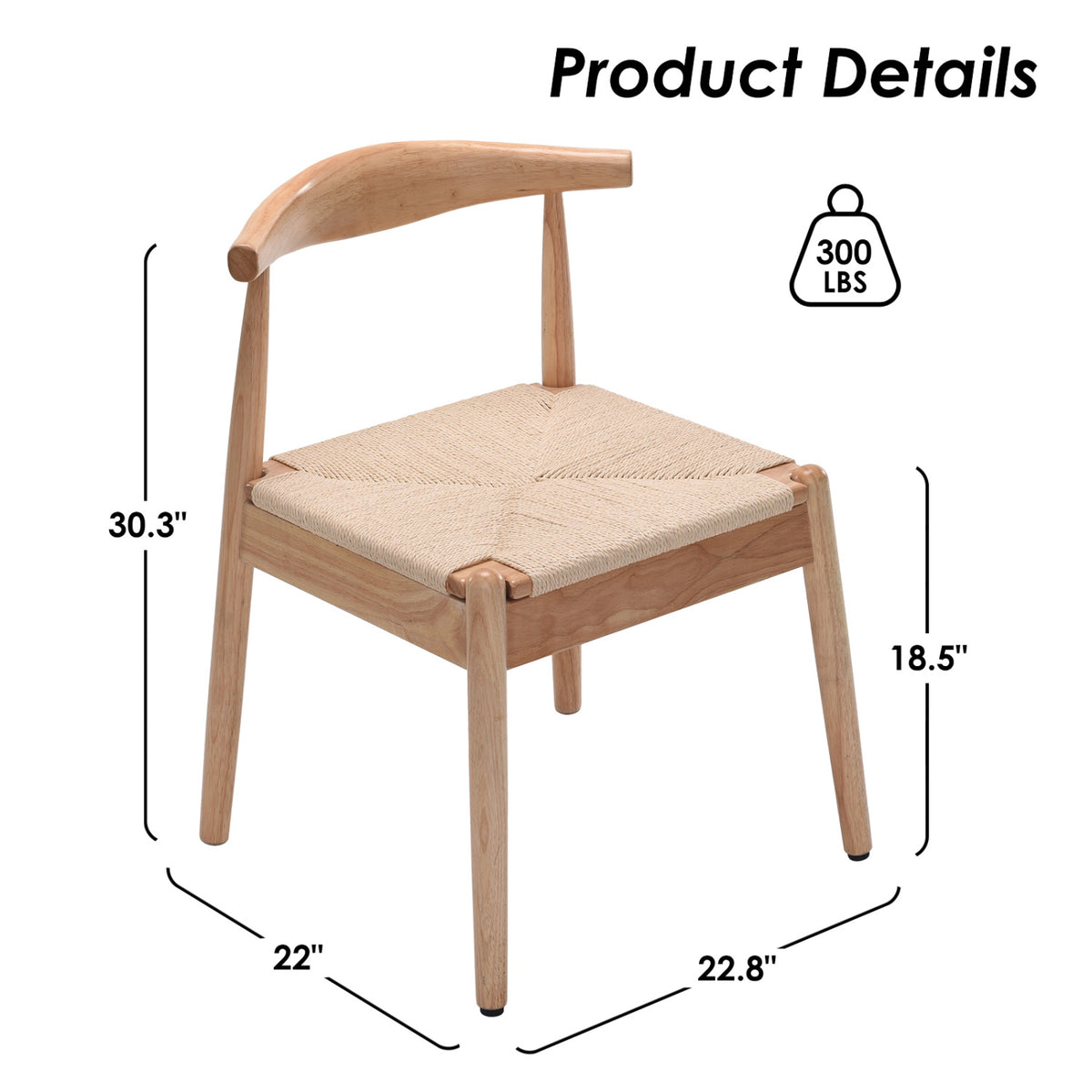 Modern European furniture - Handwoven Dining Chairs (2) - www.oroa.com