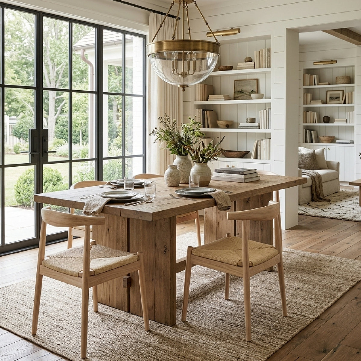 Modern European furniture - Handwoven Dining Chairs (2) - www.oroa.com