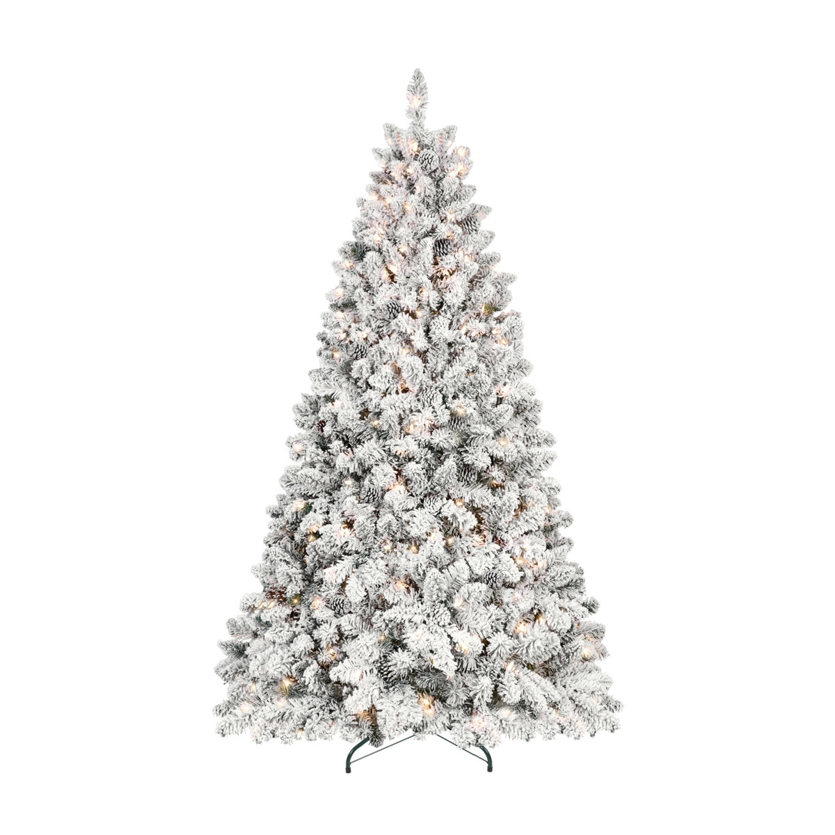 7' White Flocked Christmas Tree | OROA