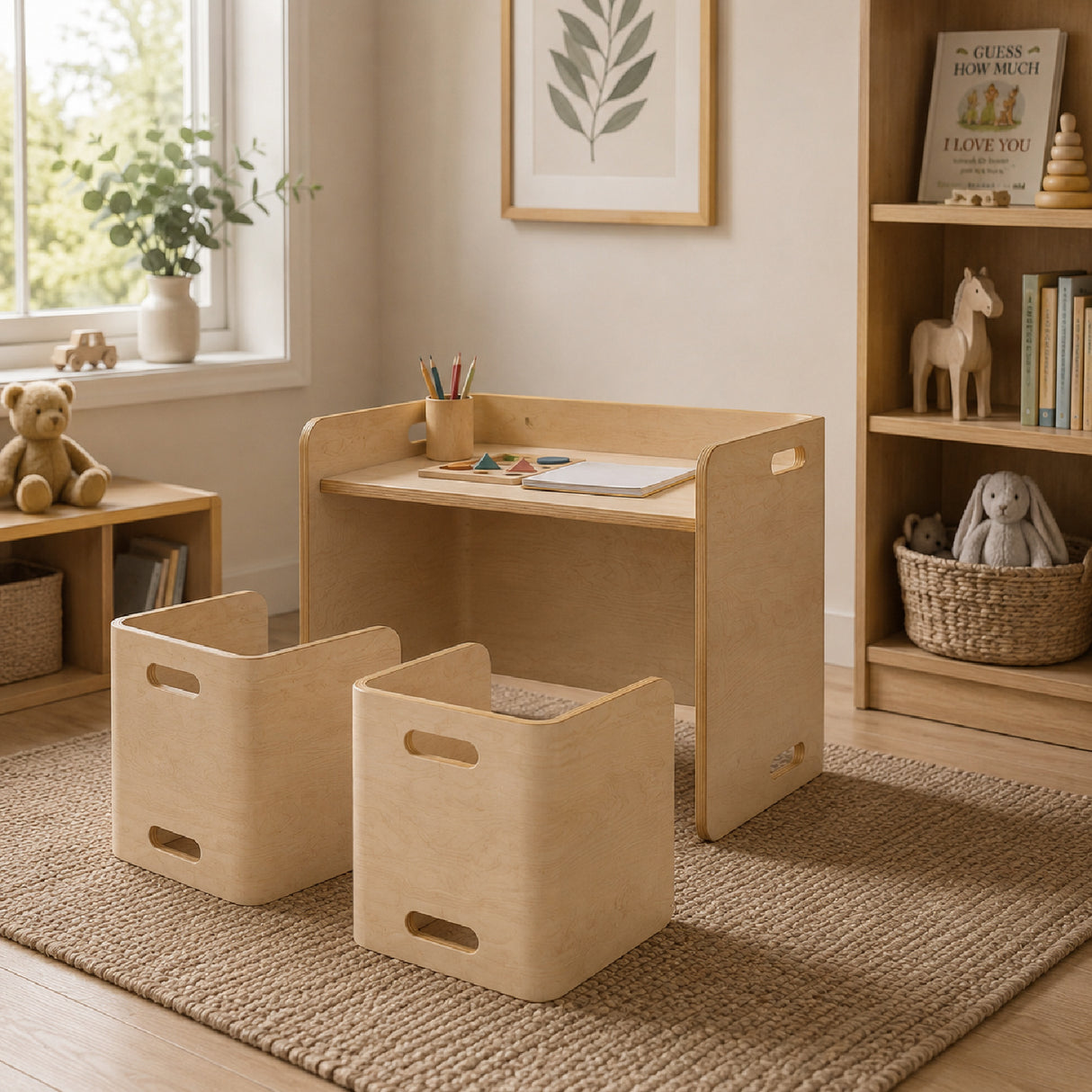 Toddler Wooden Table and Chair Set | OROA Kids