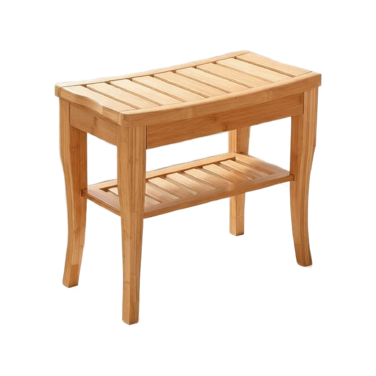 Modern European furniture - 2-Tier Slatted Functional Shower Bench Stool - www.oroa.com