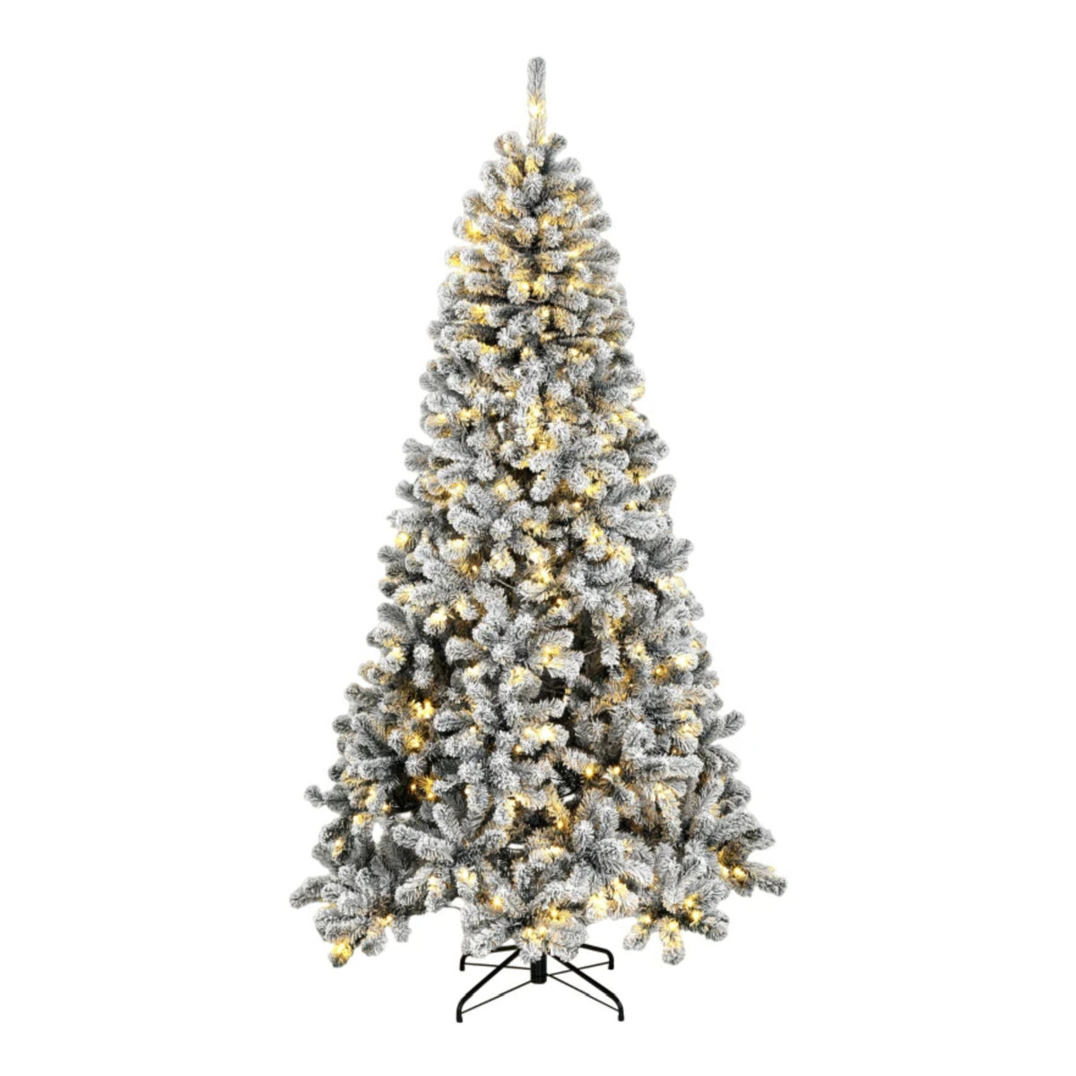 Pre‑Lit Snow‑Flocked Artificial Christmas Tree | OROA