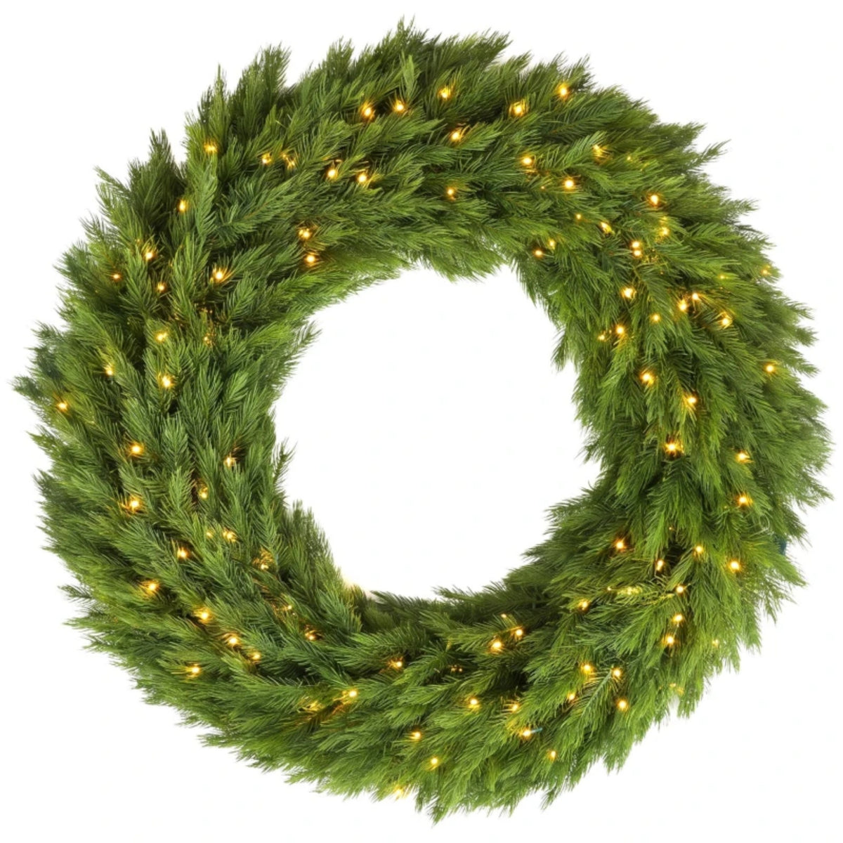 Pre-Lit Norwegian Spruce Christmas Wreath | OROA