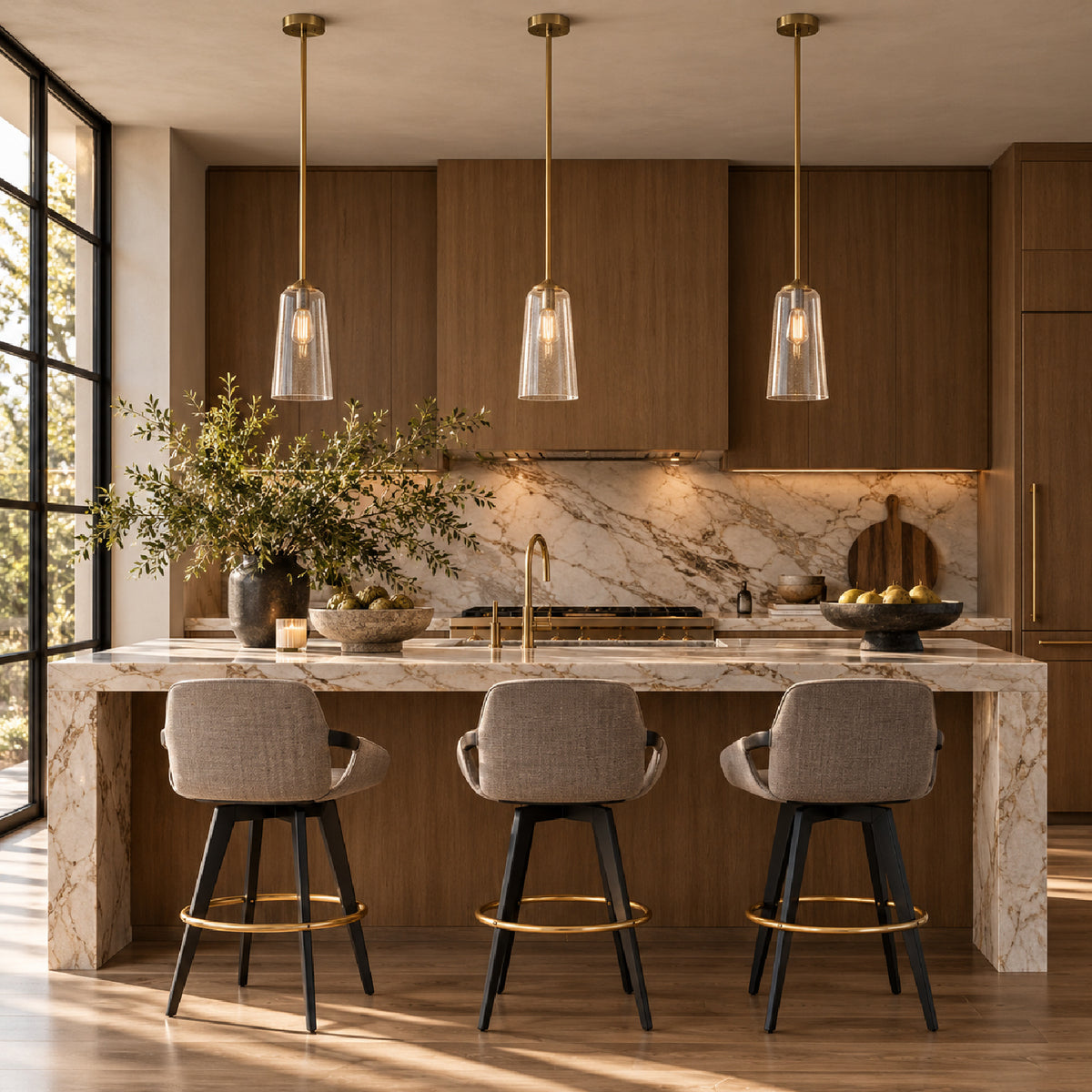 Modern European furniture - Glass Bell Pendant Light - www.oroa.com