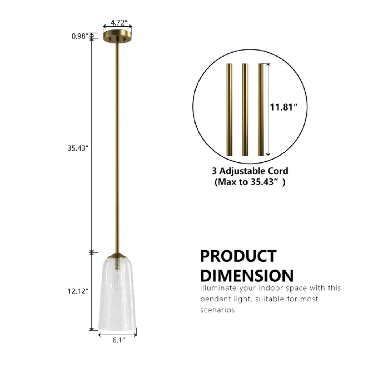 Modern European furniture - Glass Bell Pendant Light - www.oroa.com
