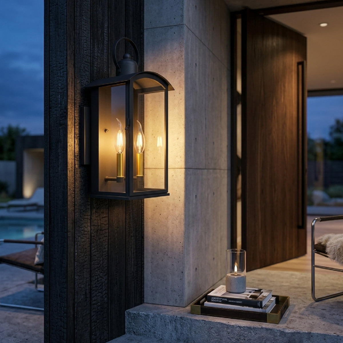 Matte Black Outdoor Wall Sconce | OROA