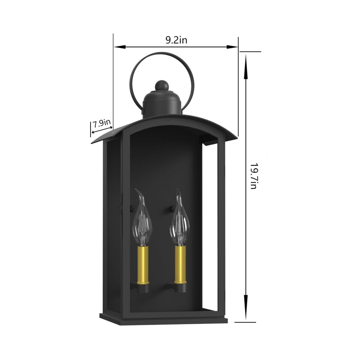 Matte Black Outdoor Wall Sconce | OROA
