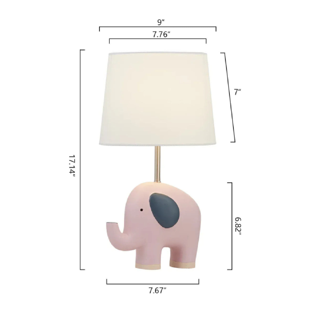 Modern European furniture - Pink Animal Polyresin Table Lamp - www.oroa.com