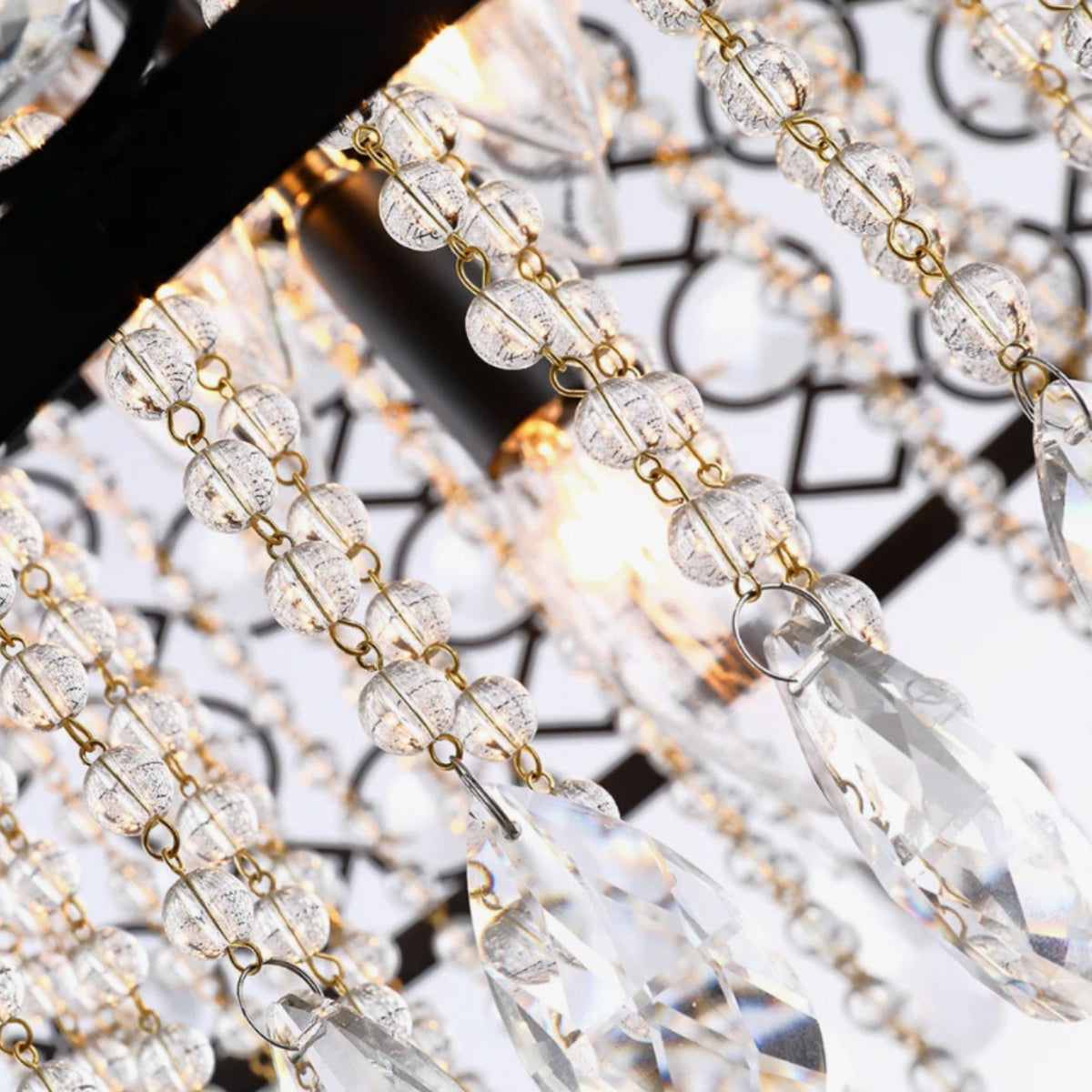 Black Drum Crystal Chandelier | OROA