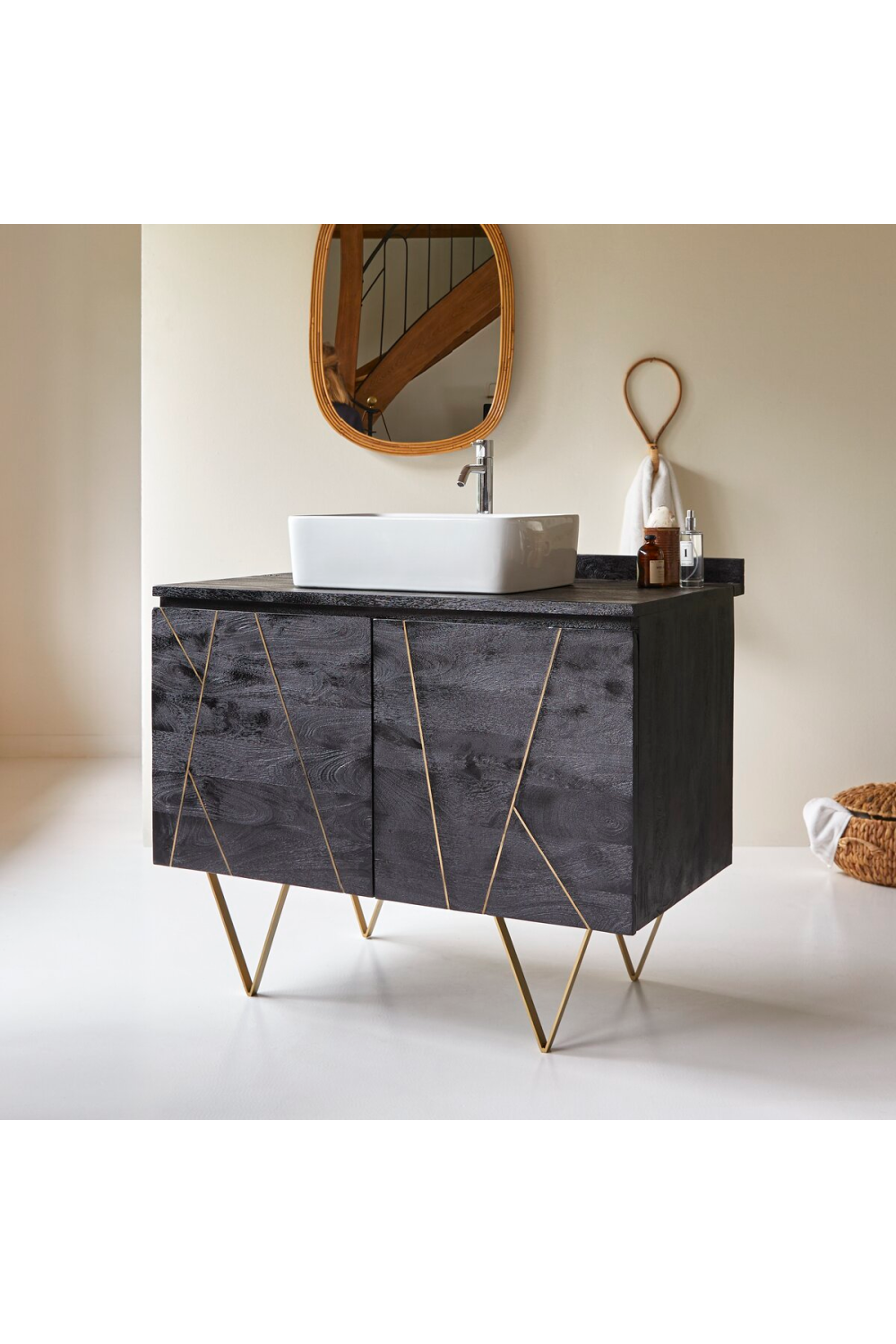 Solid Mango Vanity Cabinet | Tikamoon Liv | Woodfuniture.com
