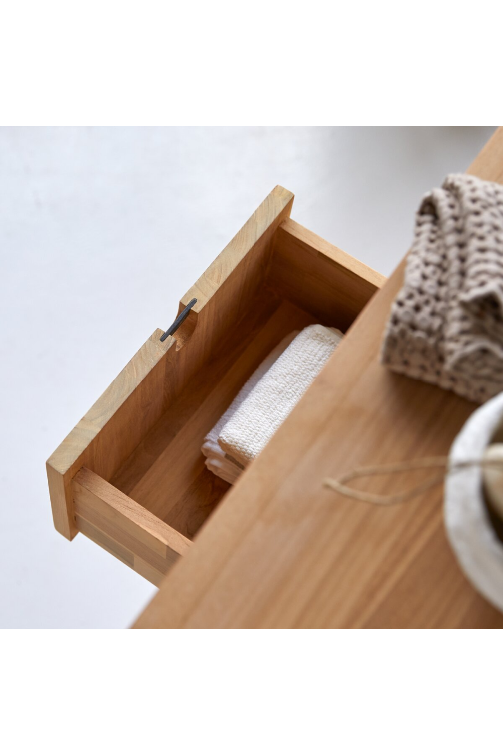 Teak Double Bathroom Vanity | Oroa.com