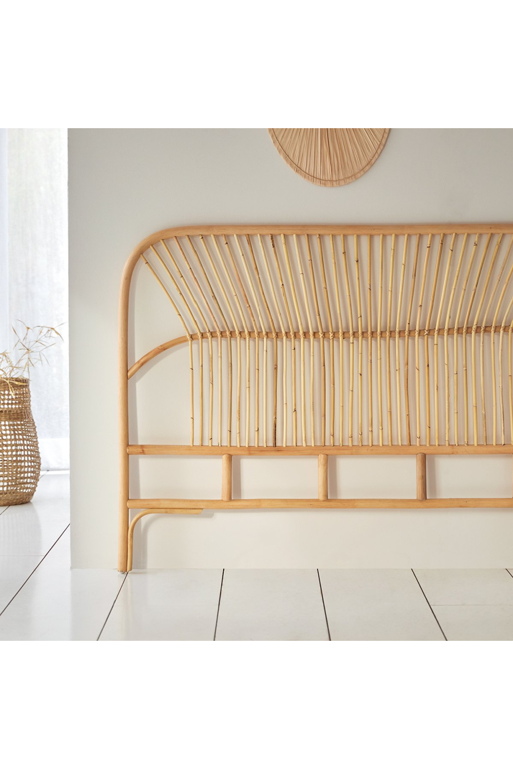 Rattan Queen Headboard 63" | Tikamoon Colette | OROA.COM
