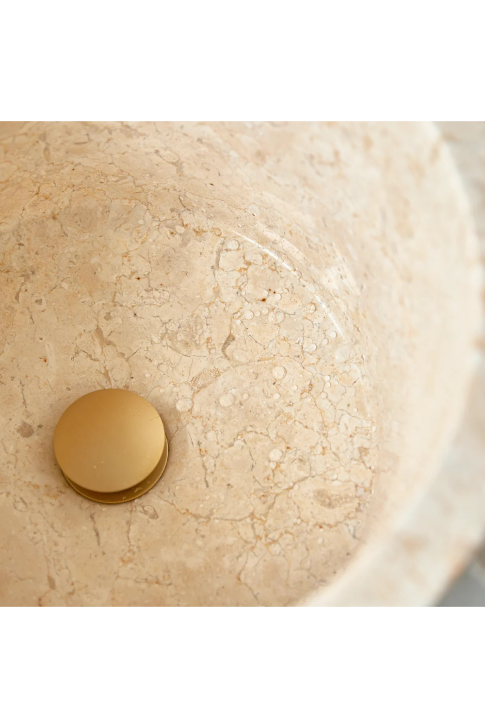 Cream Marble Conical Sink | Tikamoon Koni | OROA.COM