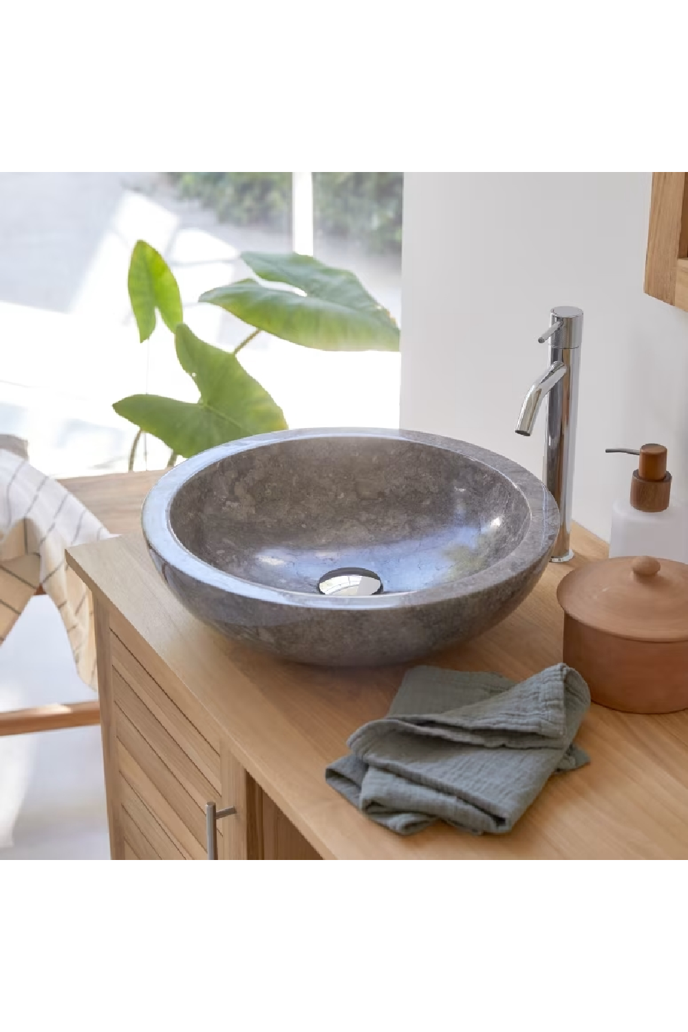 Marble Bathroom Sink | Tikamoon Calypso | OROA.COM