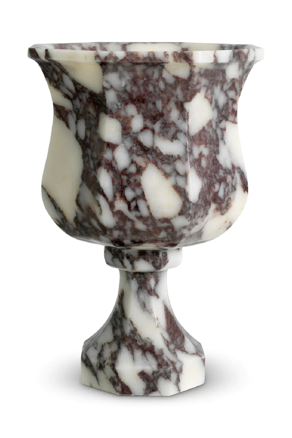 White Marble Pedestal Vase | Eichholtz Bennington | Oroa.com