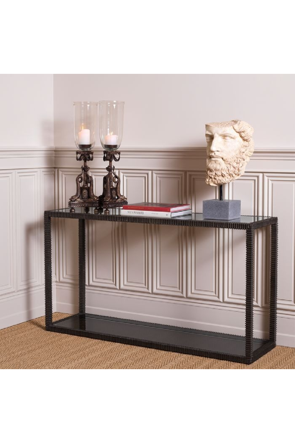 Bronze Frame Glass Console Table | The Met x Eichholtz | Oroa.com