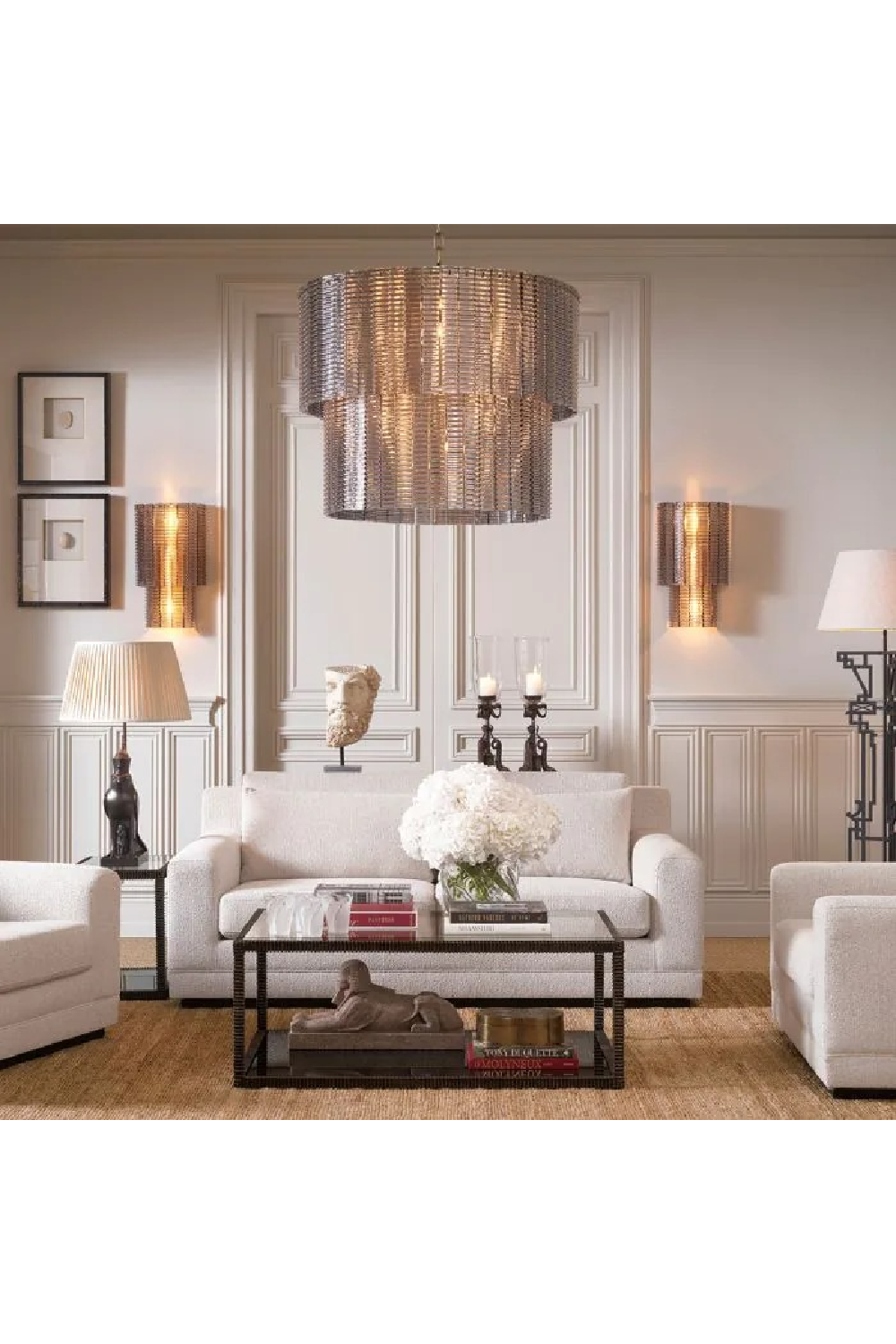 Bronze Framed Glass Coffee Table | Eichholtz Bethesda | Oroa.com