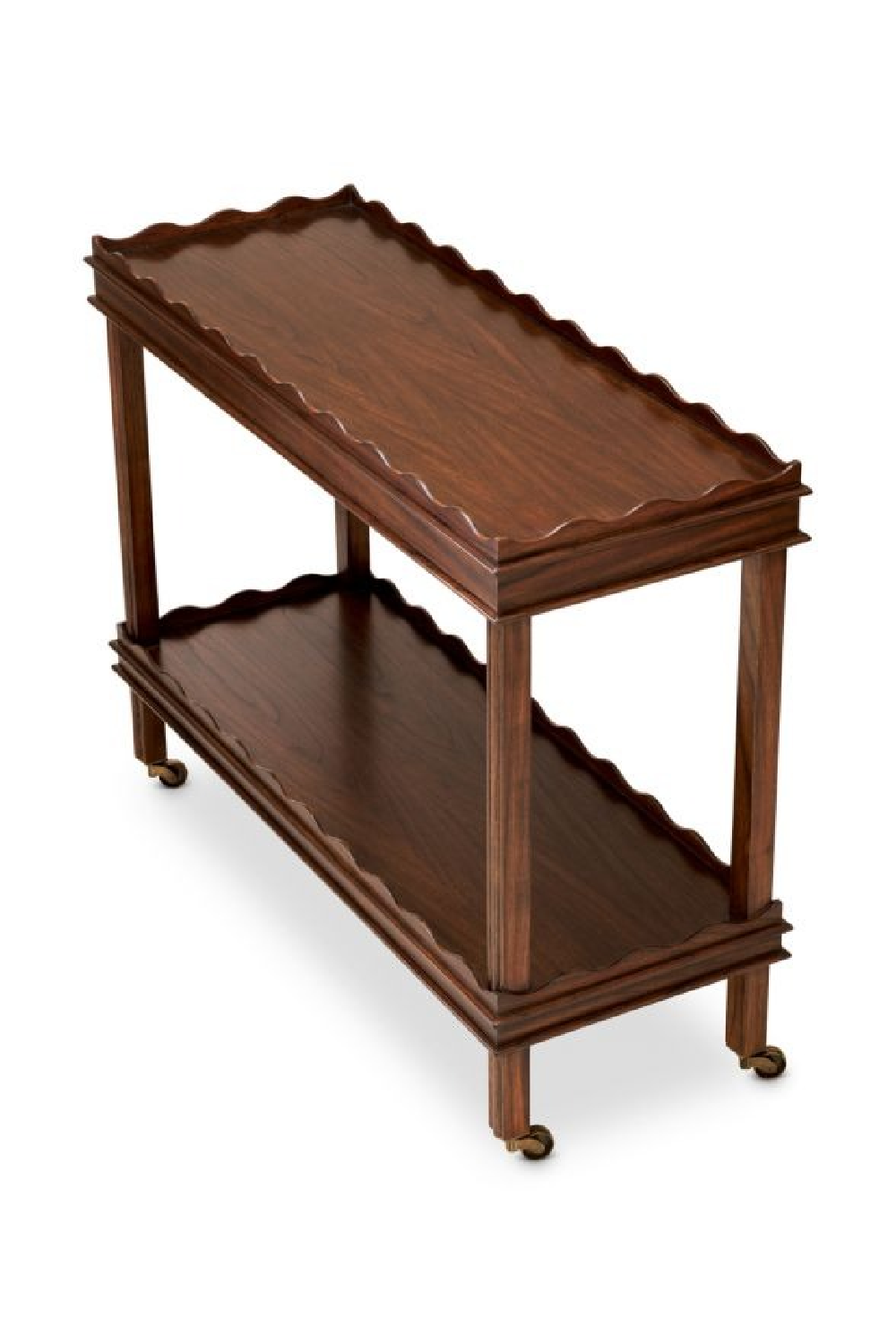 Brown Scalloped Trolley | The Met x Eichholtz Harrold | Oroa.com
