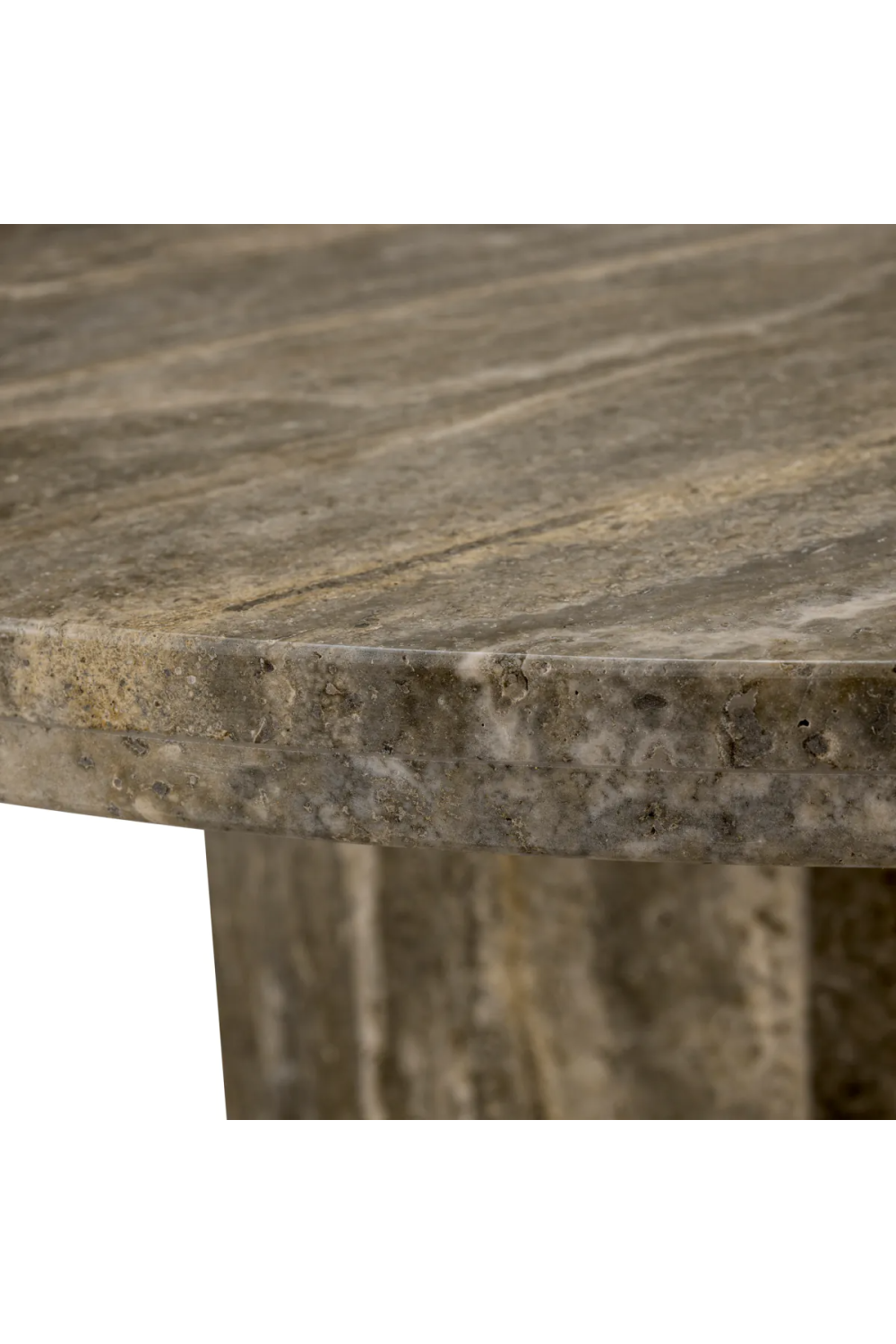 Round Travertine Coffee Table | Met x Eichholtz Florence | Oroa.com