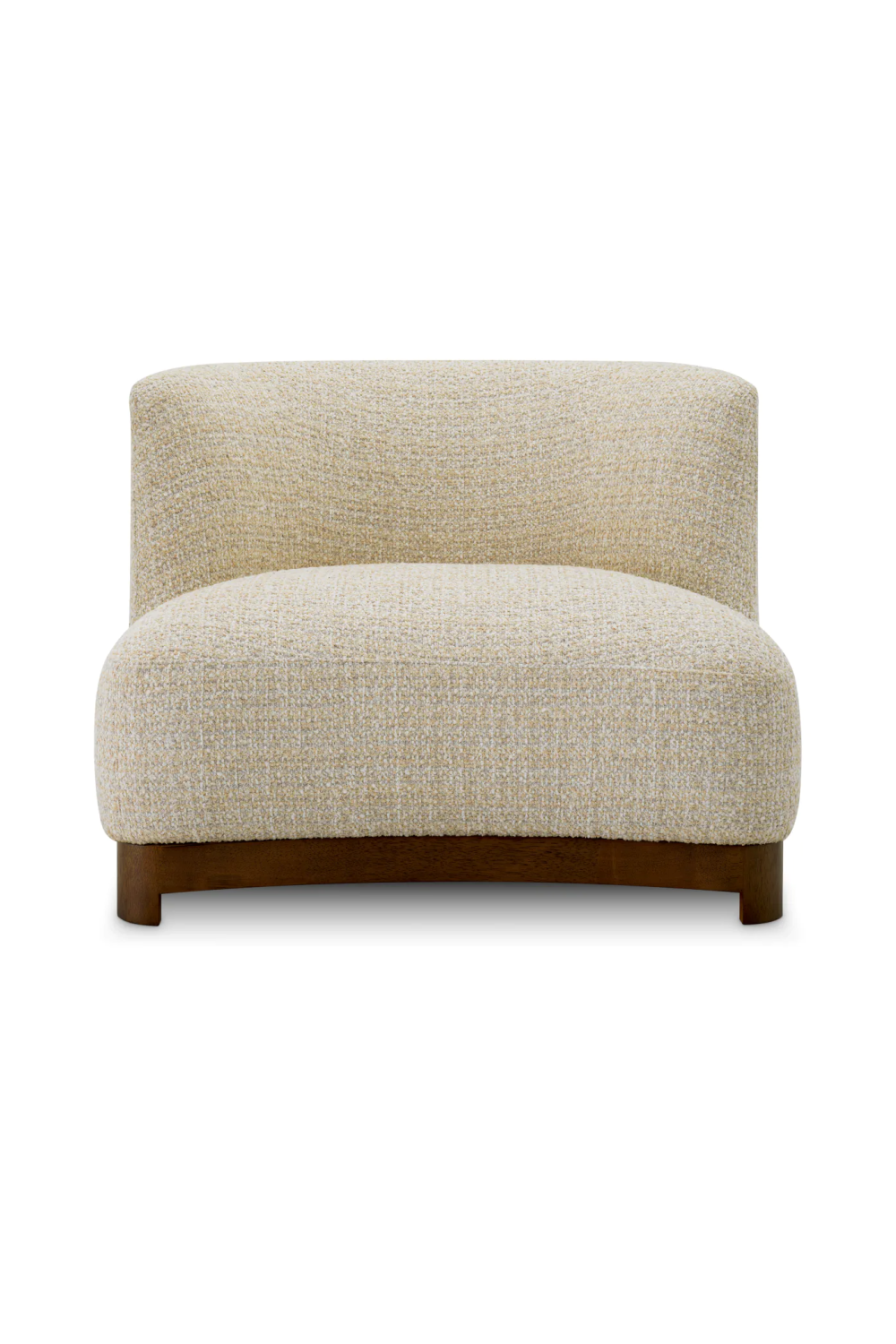 Walnut Frame Curved Lounge Chair | Met x Eichholtz | Oroa.com