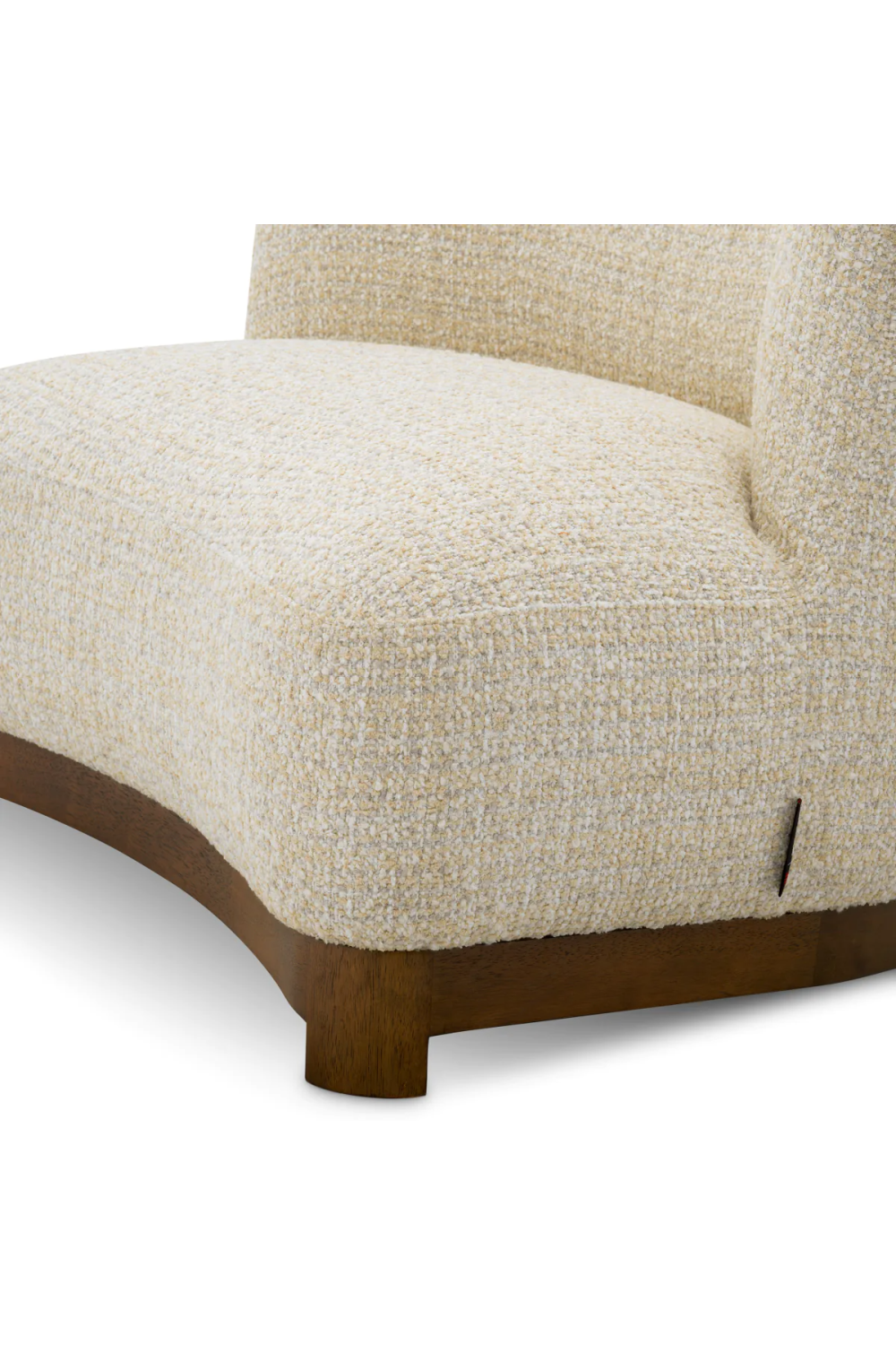 Walnut Frame Curved Lounge Chair | Met x Eichholtz | Oroa.com