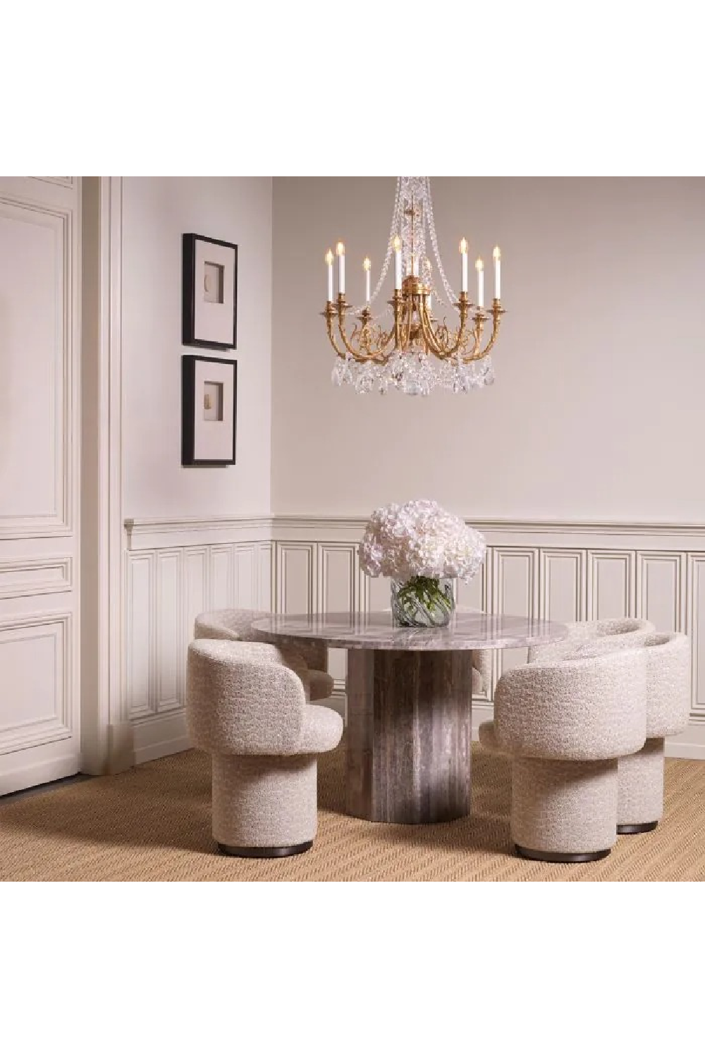 Upholstery Swivel Dining Chair | Eichholtz Marly | Oroa.com