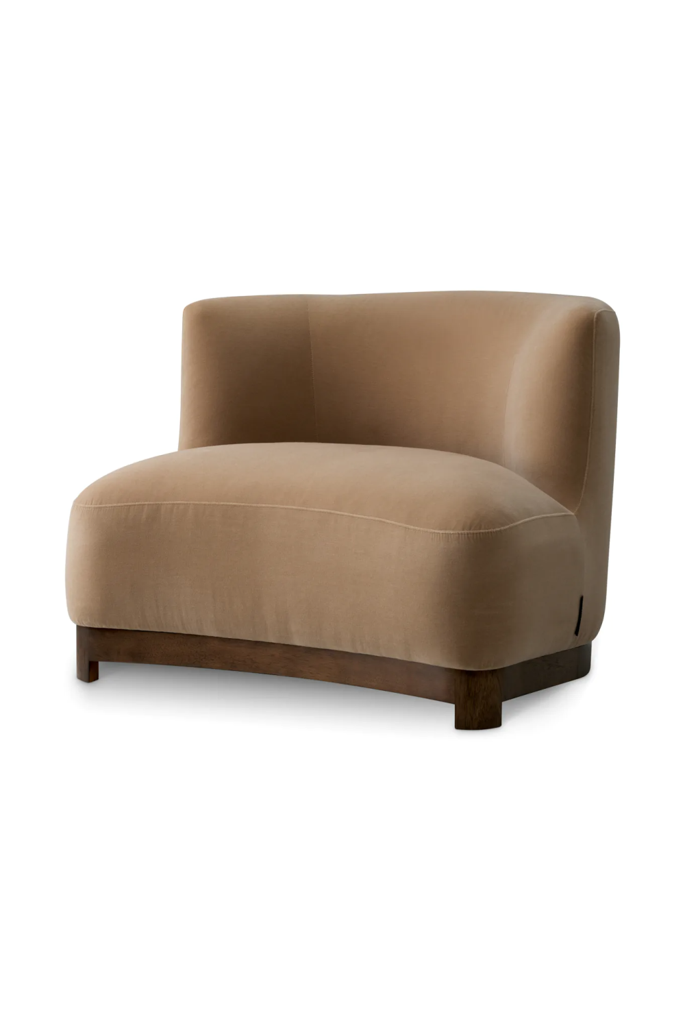 Walnut Frame Curved Lounge Chair | Met x Eichholtz | Oroa.com
