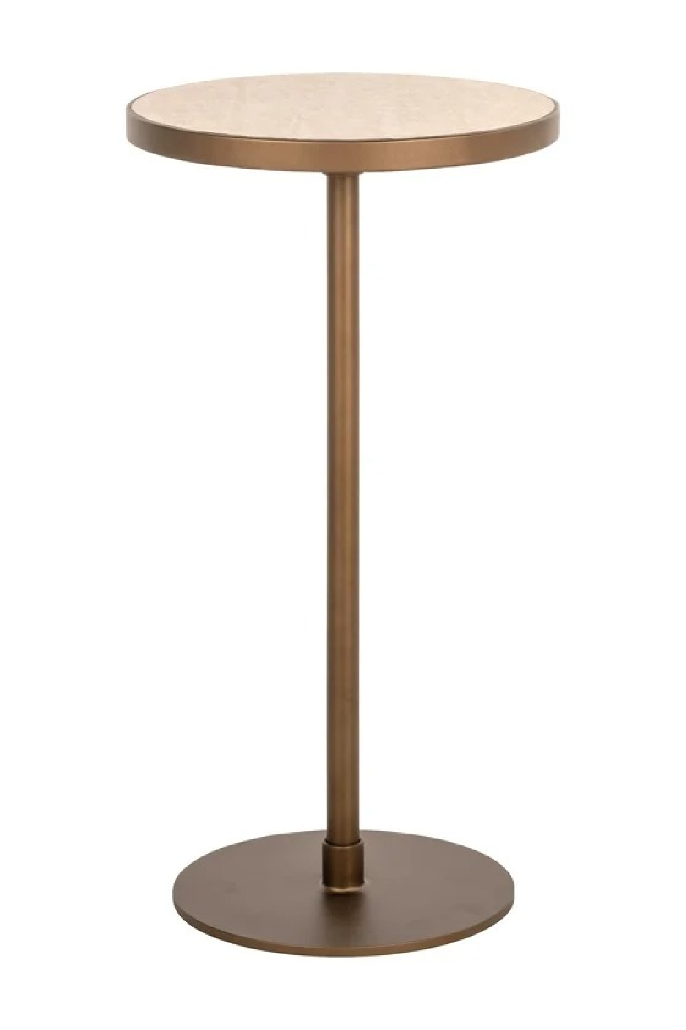 Beige Porcelain Pedestal End Table | Richmond Interiors Selly | Oroa.com