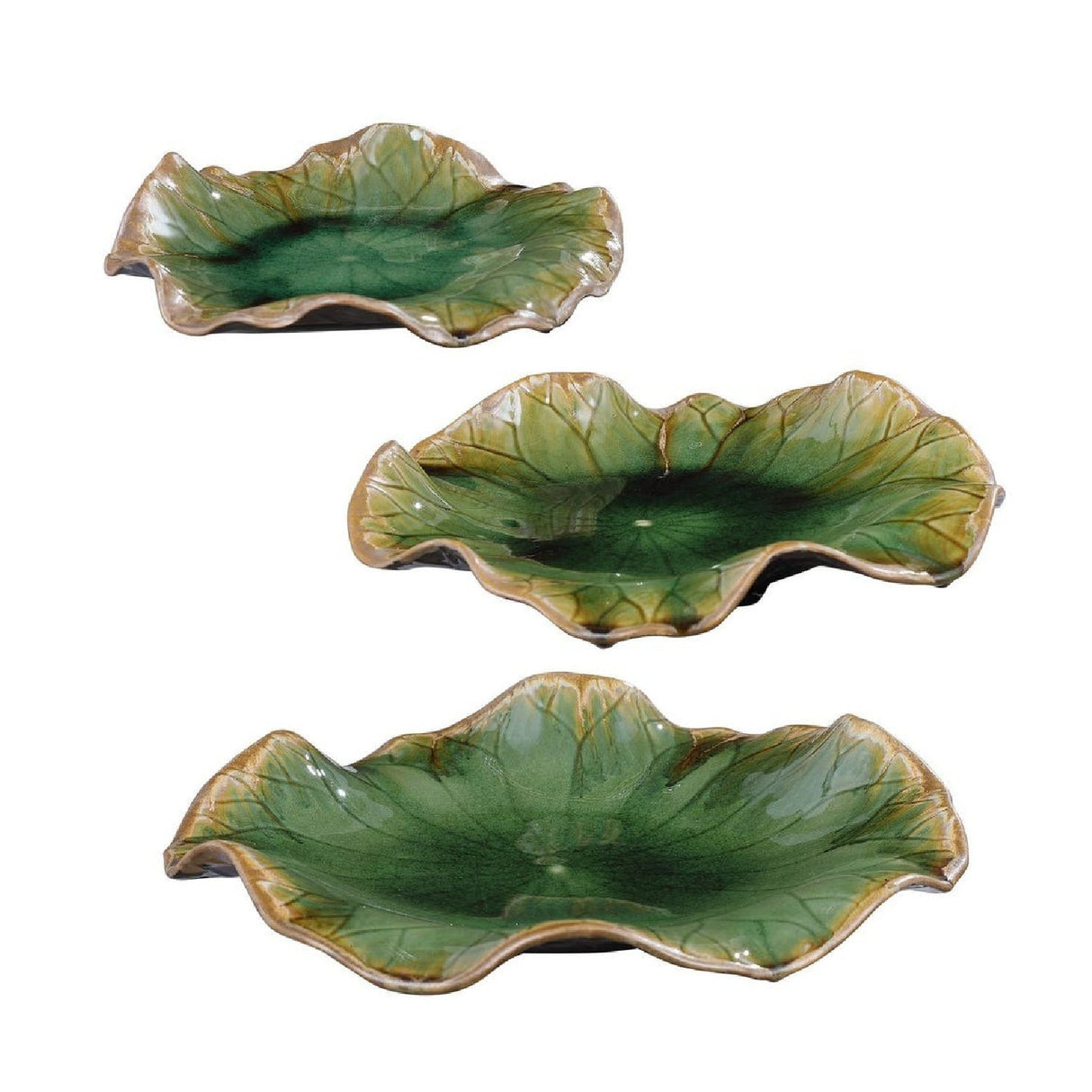 Modern European furniture - Ceramic Flowers Indoor/Outdoor Wall Decor Set (3) - www.oroa.com
