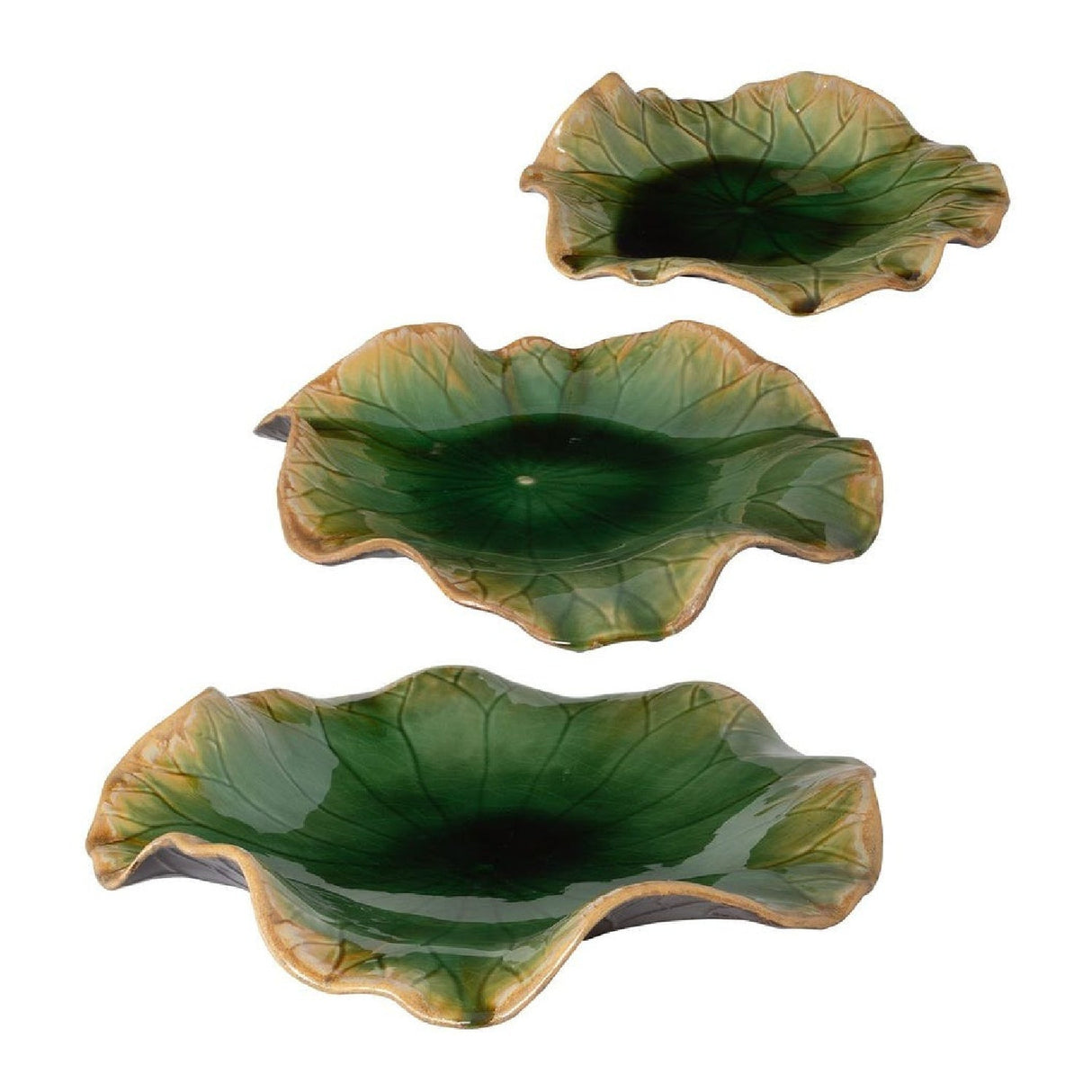 Modern European furniture - Ceramic Flowers Indoor/Outdoor Wall Decor Set (3) - www.oroa.com