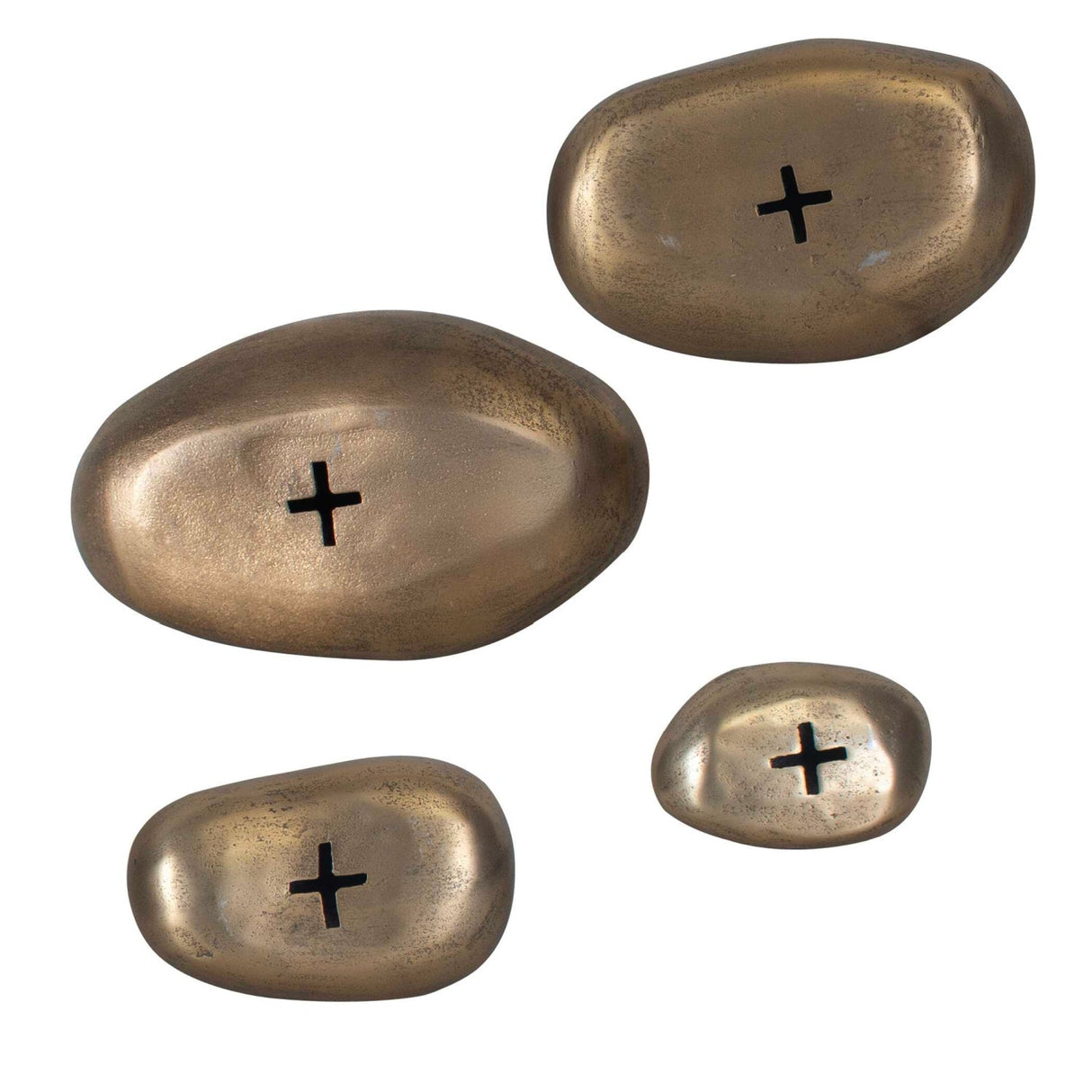 Modern European furniture - Antique Brass Wall Decor Set (4) - www.oroa.com