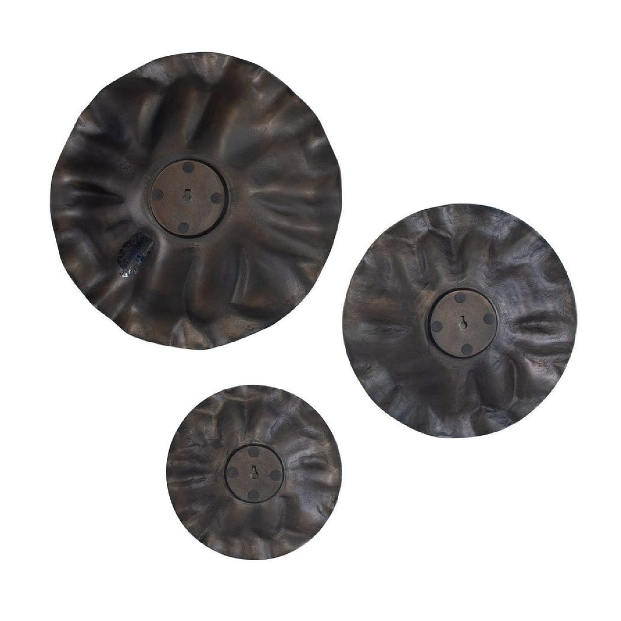 Modern European furniture - Aluminum Discs Indoor/Outdoor Wall Decor Set (3) - www.oroa.com